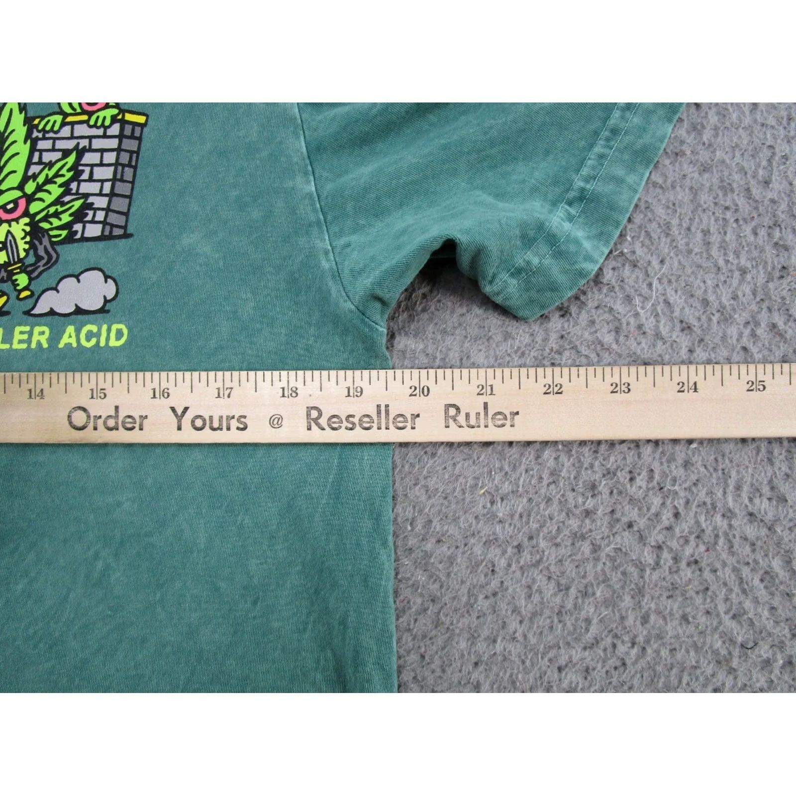 Vintage Killer Acid T-Shirt Shirt Men Size M Green Cotton Short Sleeve Crew Neck Graphic Tee Limited Edition Stoner Marijuana All Seasons Size US M / EU 48-50 / 2 - 5 Thumbnail