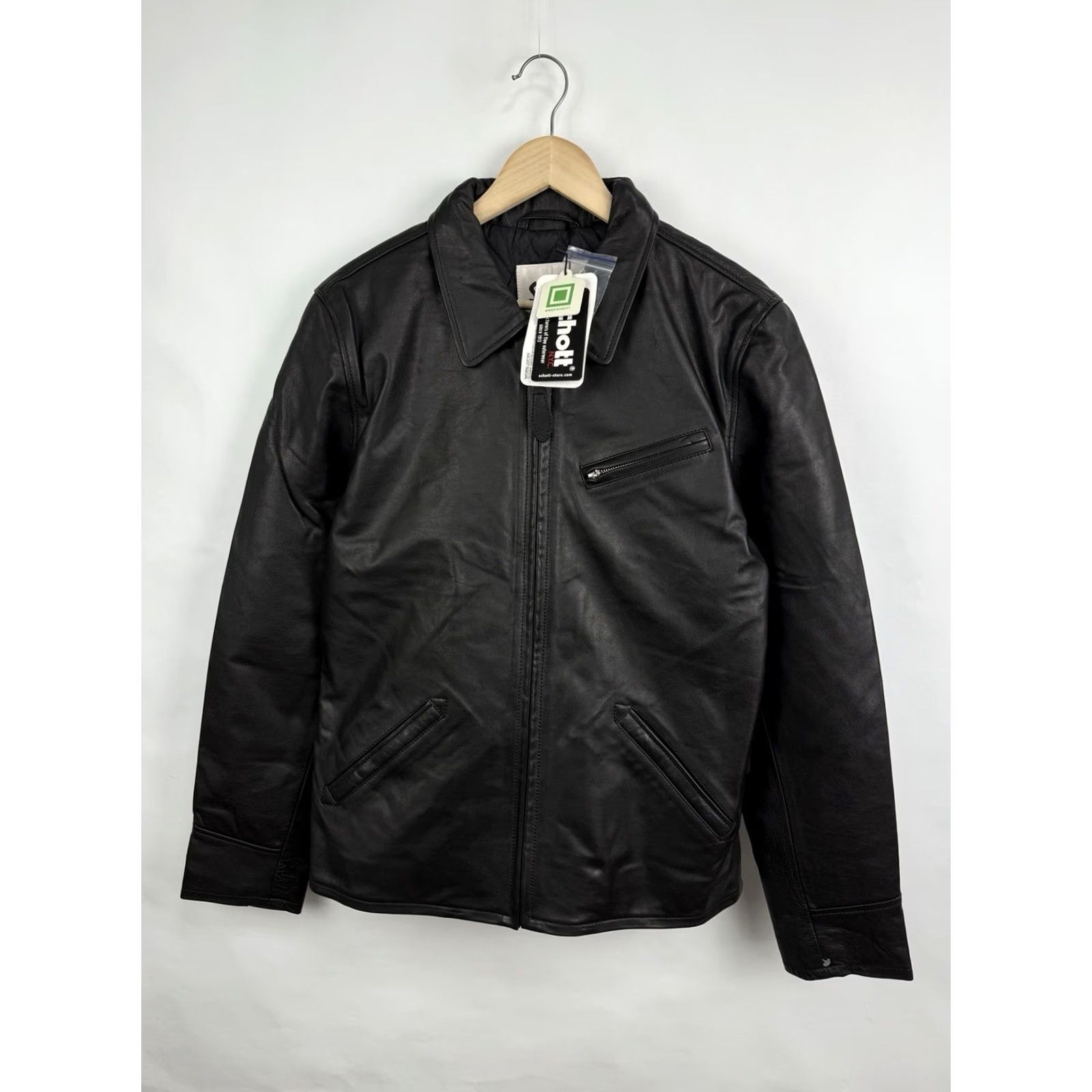 Schott VINTAGE Schott NYC Leather Jacket Motorcycle Rare Retro Y2K Size M Black Mens Jacket Size US M / EU 48-50 / 2 - 7 Thumbnail