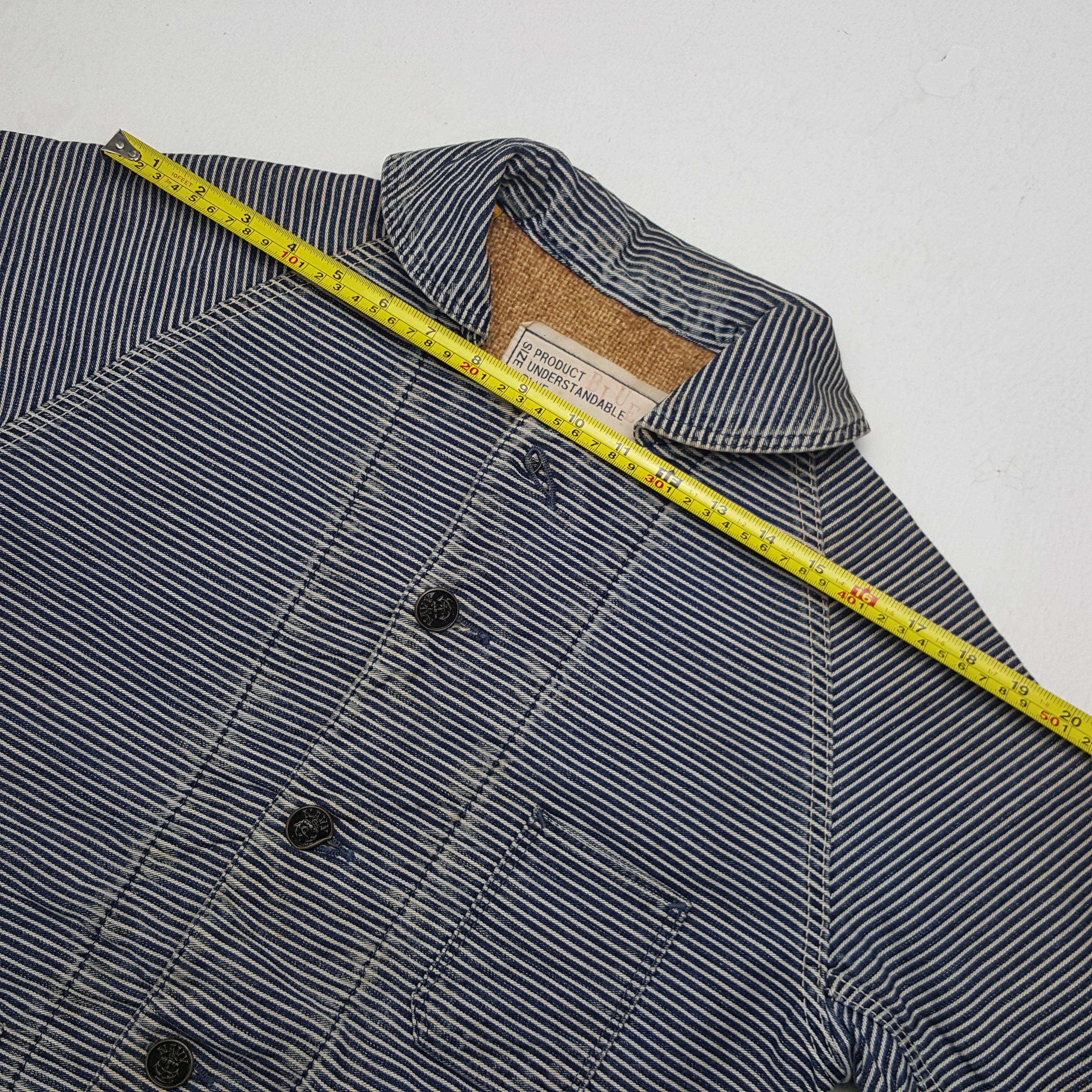 Japanese Brand × Kapital Vintage Kapital Japan Striped Custom Logo Button Up Jacket Size US S / EU 44-46 / 1 - 5 Thumbnail
