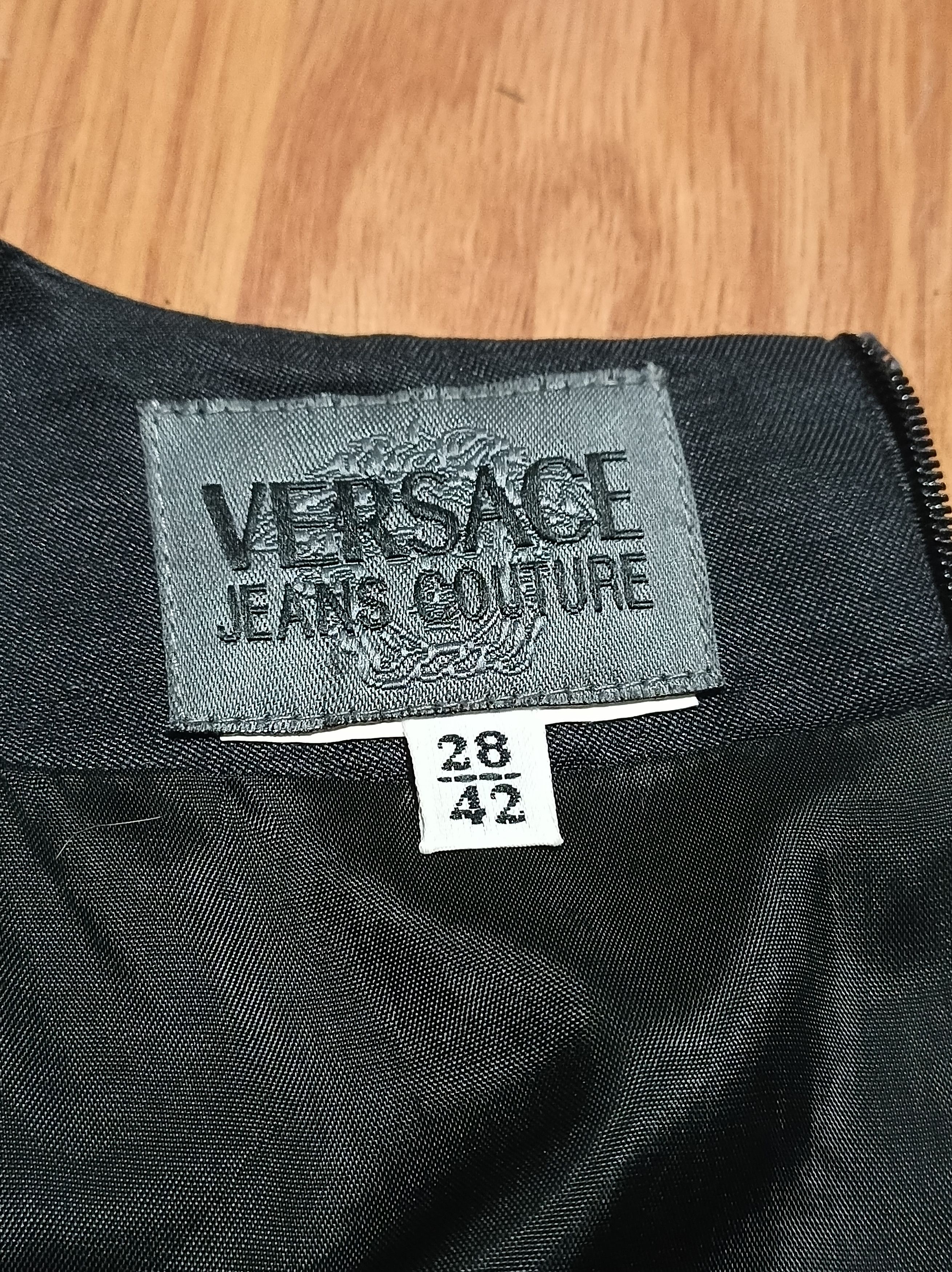 Versace × Versace Jeans Couture Versace Jeans Couture Black Medusa Logo Dress Size EU 42 Size M / US 6-8 / IT 42-44 - 8 Thumbnail