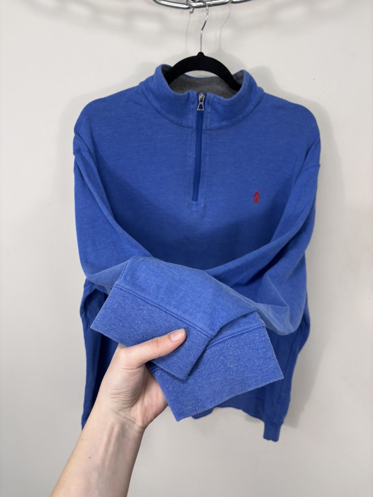Polo Ralph Lauren Polo Ralph Lauren Men’s 1/4 Zip Sweater Jersey Pullover Blue Size US XL / EU 56 / 4 - 8 Thumbnail