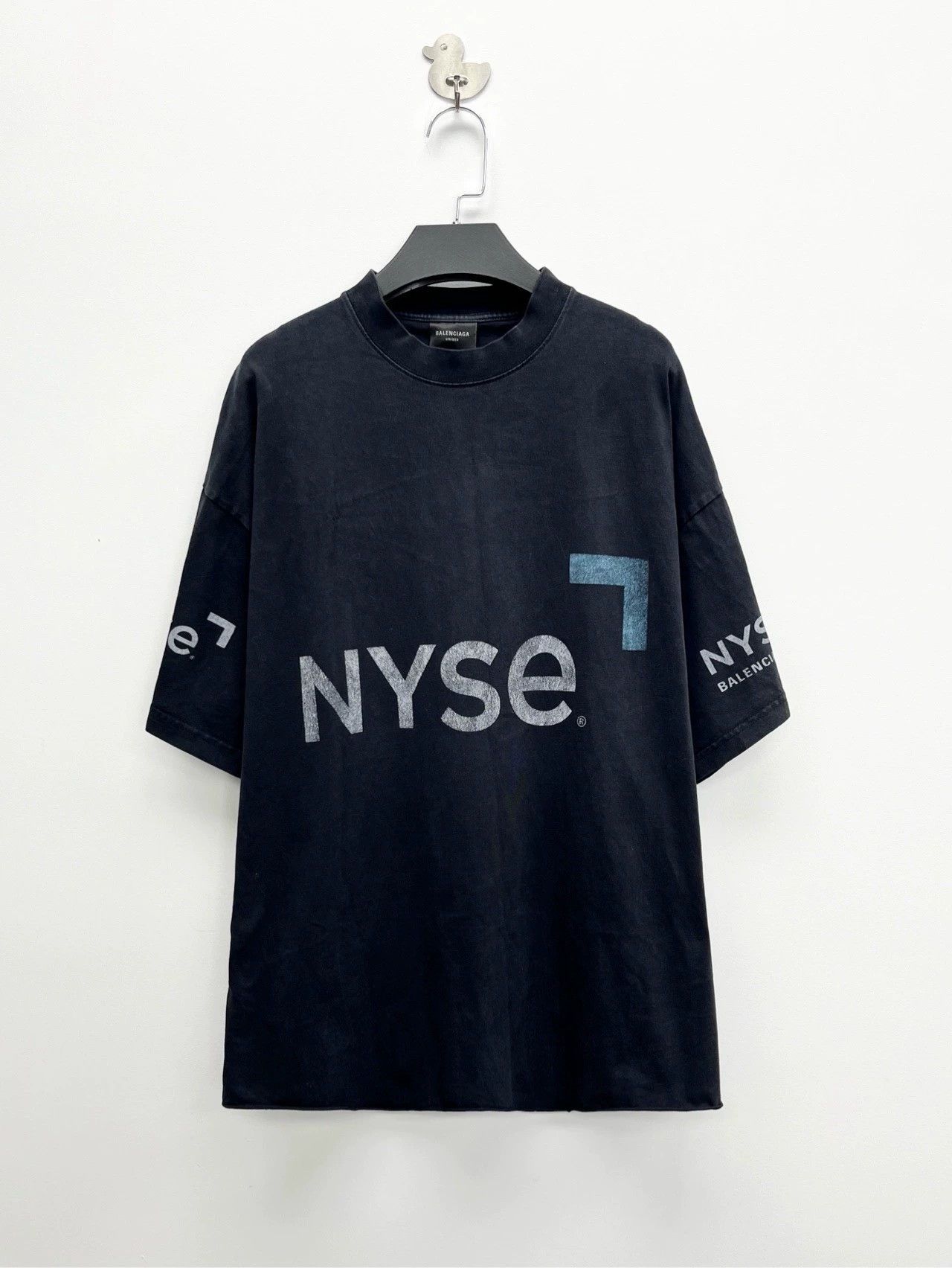 Balenciaga Balenciaga NYSE Logo Washed Short Sleeve - dmc Size US S / EU 44-46 / 1 - 1 Thumbnail