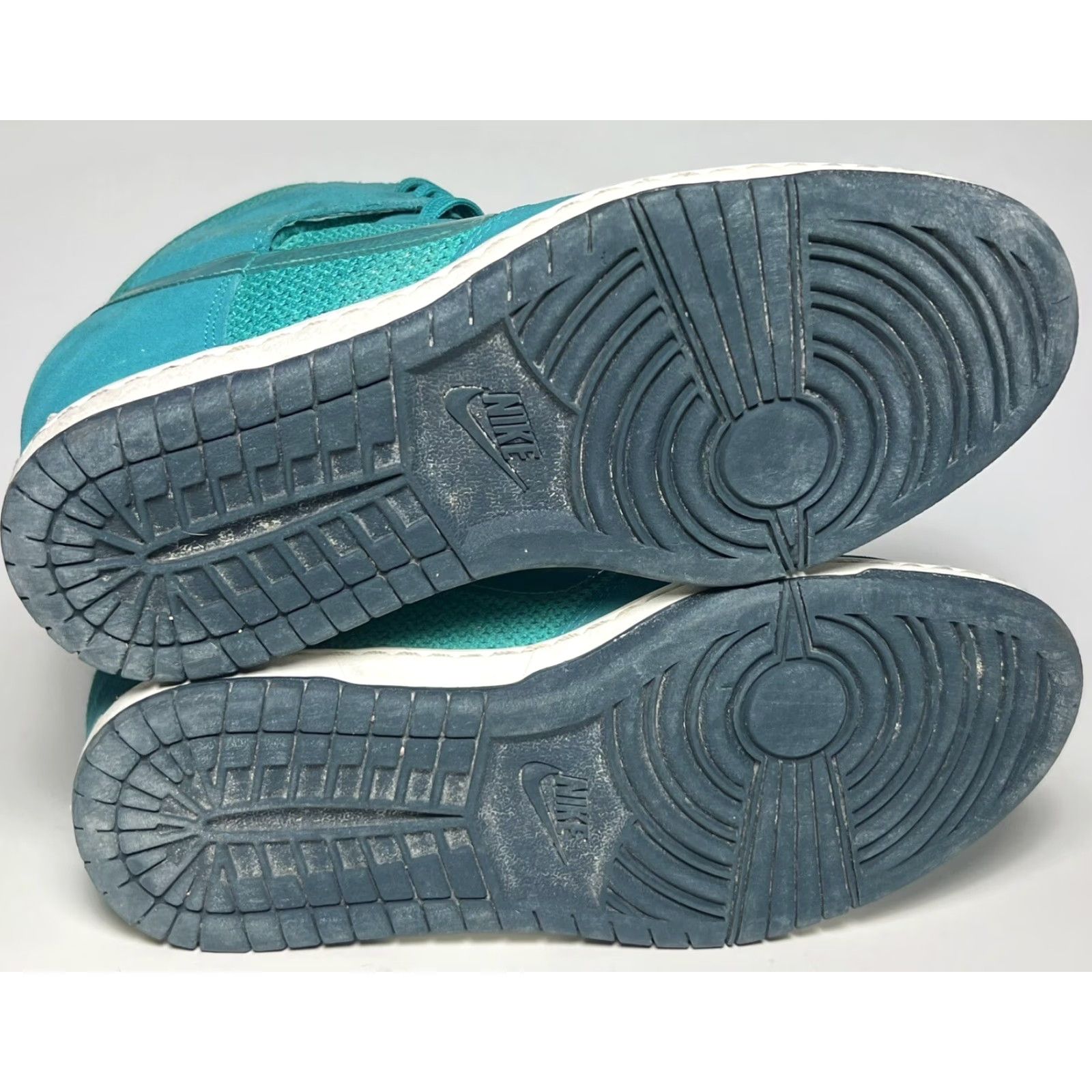 Nike VINTAGE Nike Dunk Sky Hi Turquoise Turbo Green 644877-300 Wedge 9 Womens Leather Sneaker Turquoise Sky Hi Nike Dunk 90s? Size US 7 / IT 37 - 7 Thumbnail