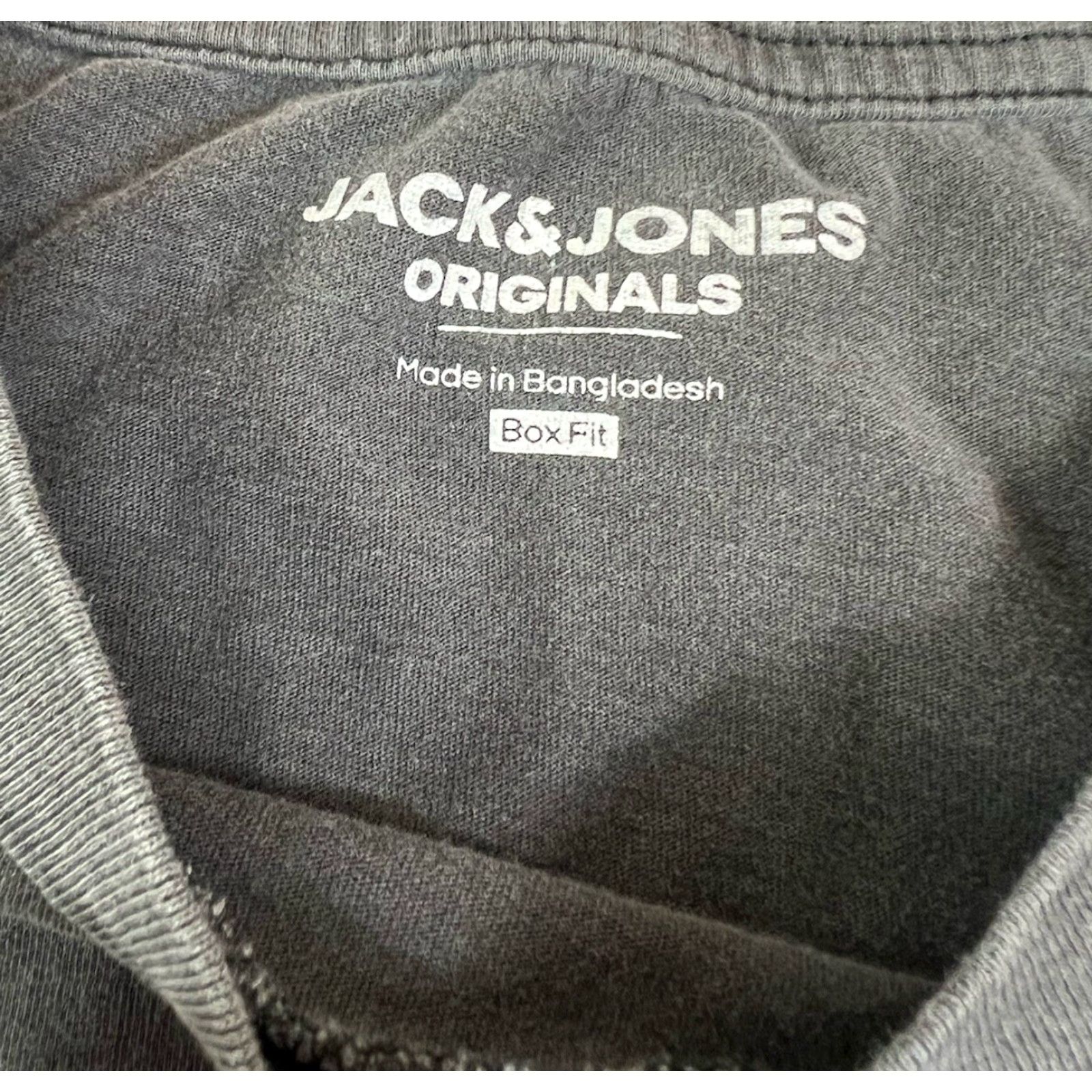 Jack & Jones JACK & JONES T-Shirt Gray XL Short Sleeve Regular Graphic Print Men Love Uprising No Love Lost Vintage? Size US XL / EU 56 / 4 - 5 Thumbnail