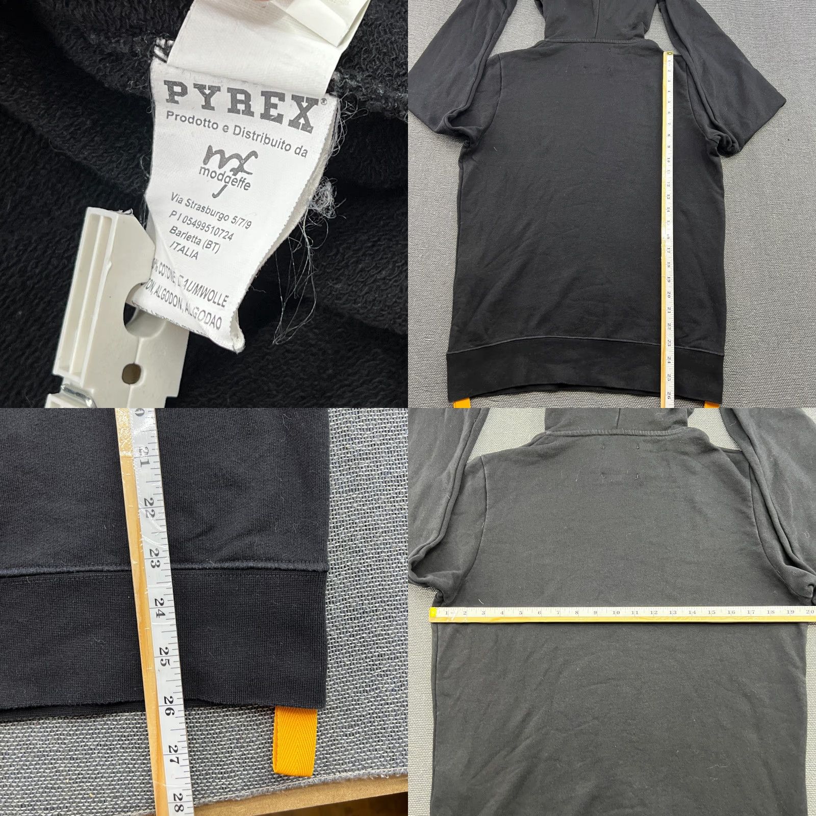 Vintage PYREX Vision Black Dope Hoodie Medium Mens Hooded Pullover Sportswear Canvas Knit Warm Vintage: No Size US M / EU 48-50 / 2 - 8 Thumbnail