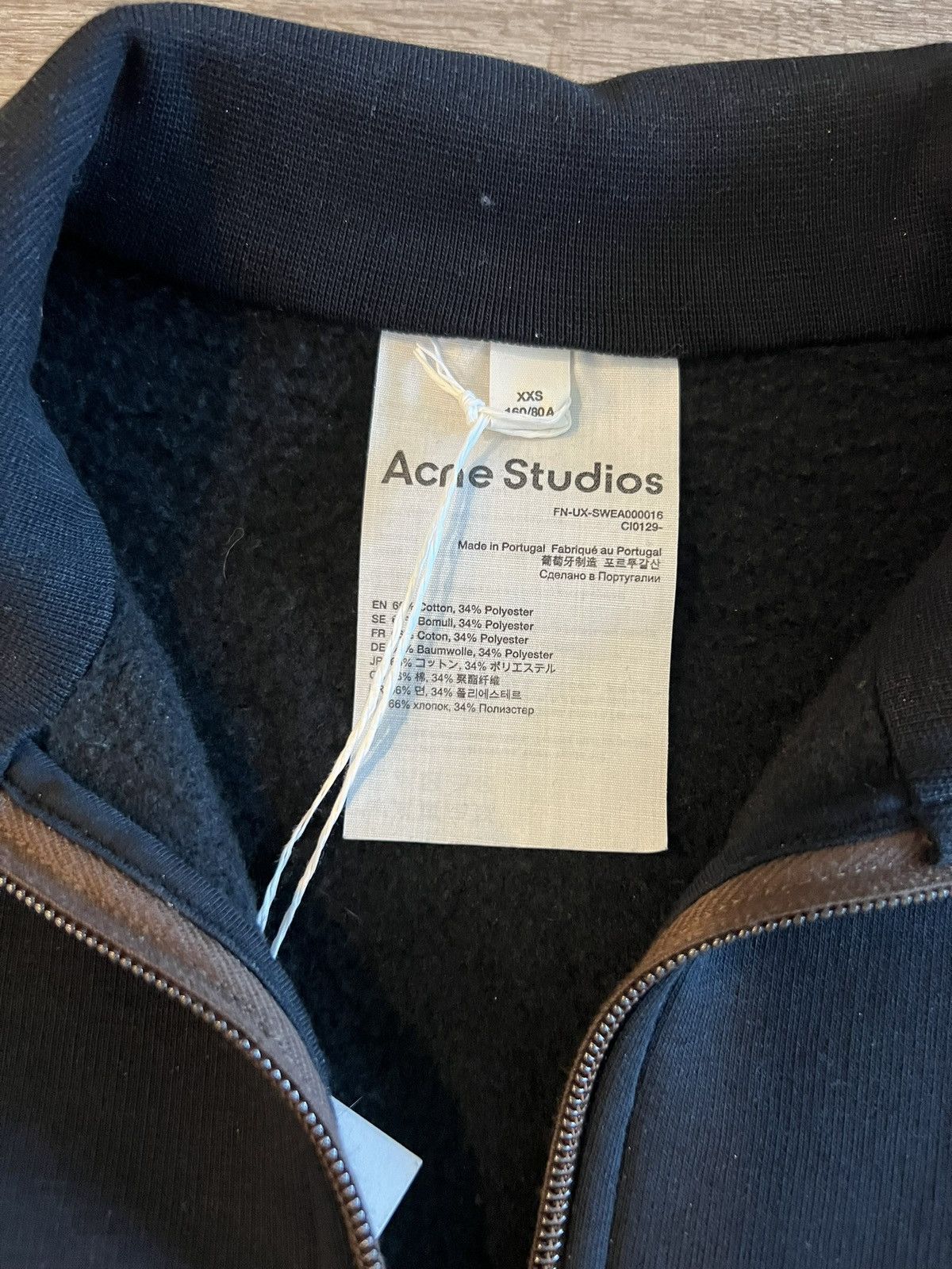 Acne Studios Acne Studios Black Quarter Zip size XXS Size US XXS / EU 40 - 2 Thumbnail