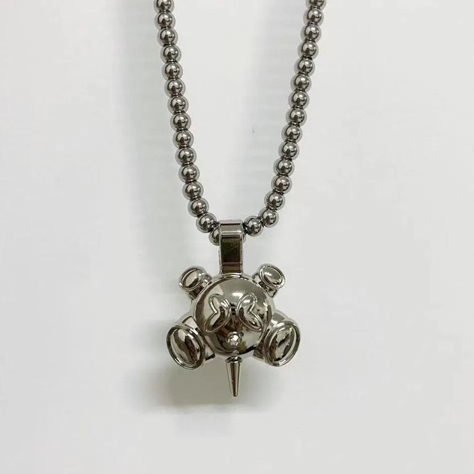 Jewelry Round Bead Chain Quadangle Ball Necklace Size ONE SIZE - 2 Thumbnail