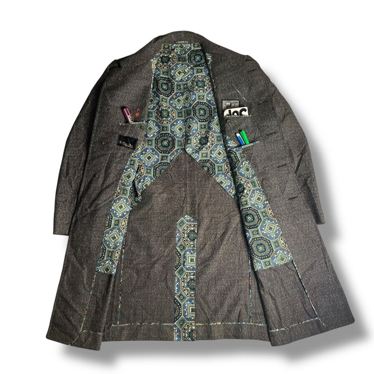 Kapital 🇯🇵 TSULEULA BUTTON UP HEAVY COAT JACKET Size US L / EU 52-54 / 3 - 14 Thumbnail