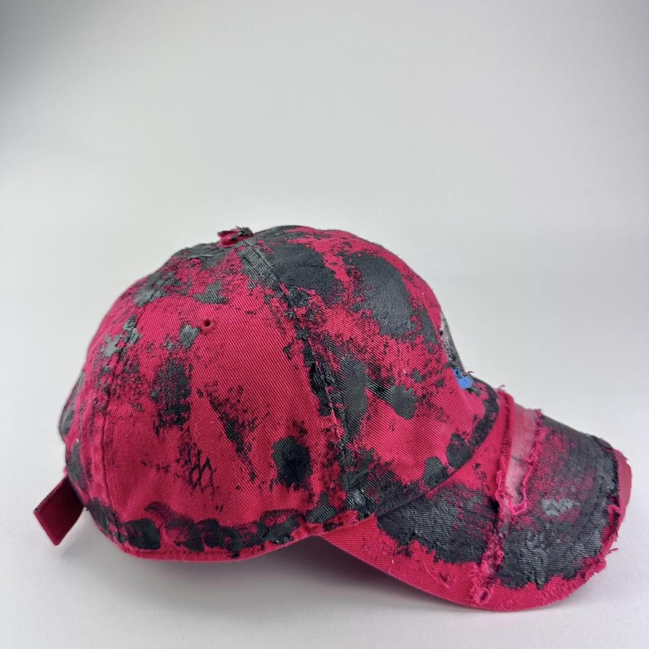 Nike ASTROBOI* X Nike 'Comet' Red/Black Painted Distressed Hat Size ONE SIZE - 5 Thumbnail