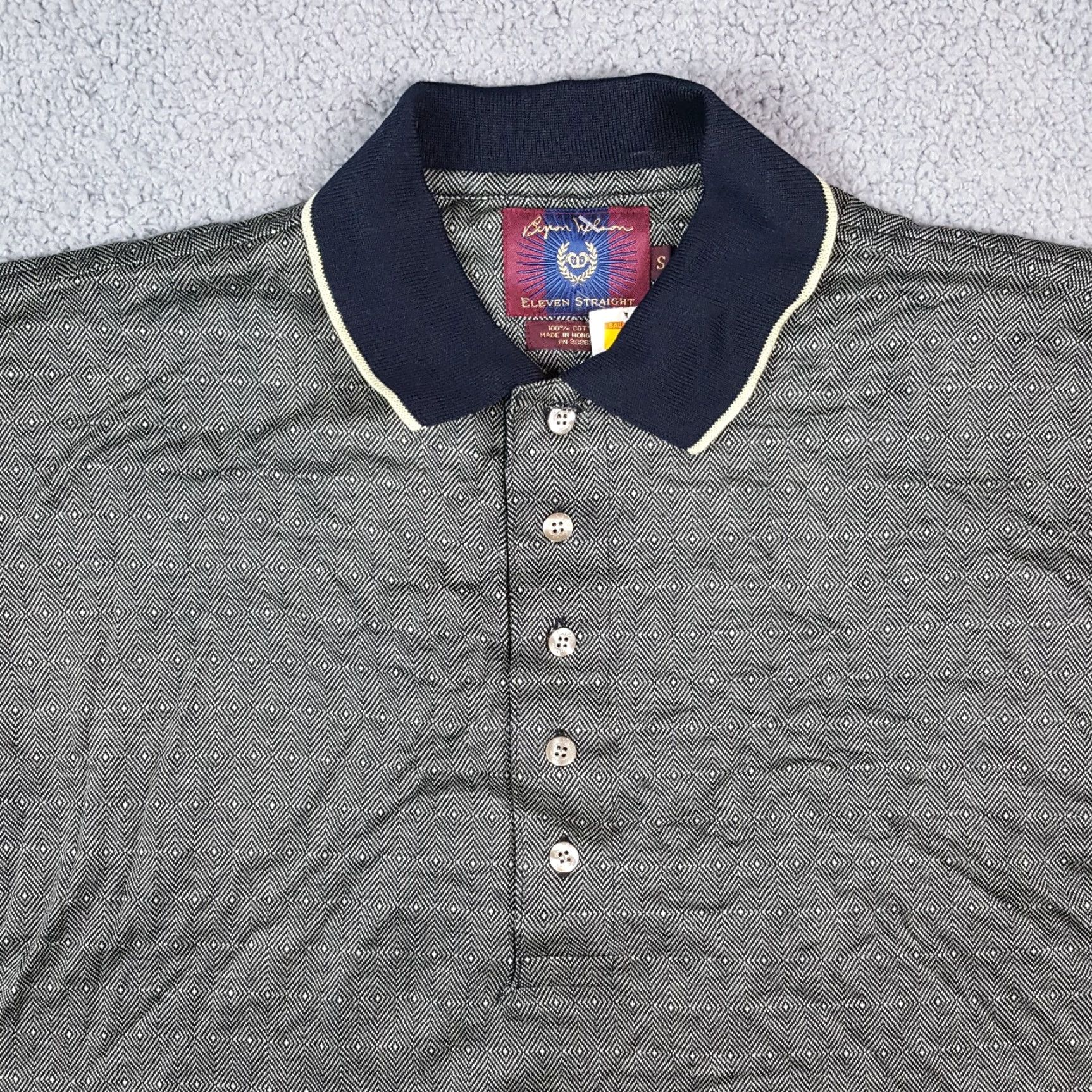 Vintage Diamond Argyle Geometric Golf Polo Men's Size Small Preppy Button Collared Shirt Size US S / EU 44-46 / 1 - 2 Thumbnail