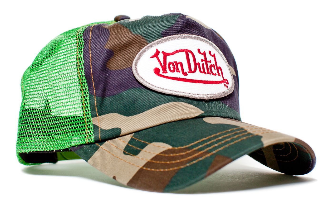 Other Authentic Vintage Von Dutch Lime/Camo Mesh Cap Hat Snapback Size ONE SIZE - 1 Thumbnail
