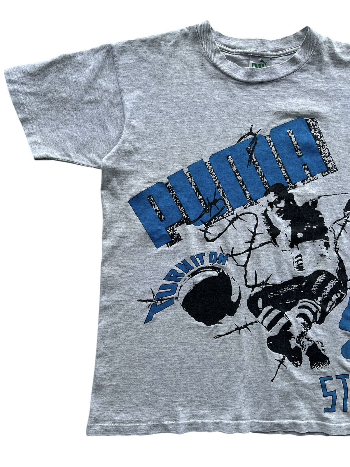 Puma 🔥Vintage 1980’s Puma Turnit On Street Soccer T-Shirt Size US M / EU 48-50 / 2 - 5 Thumbnail