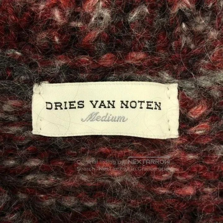 Dries Van Noten Dries Van Noten Mohair Blend V-neck Knit Sweater Size M / US 6-8 / IT 42-44 - 5 Thumbnail
