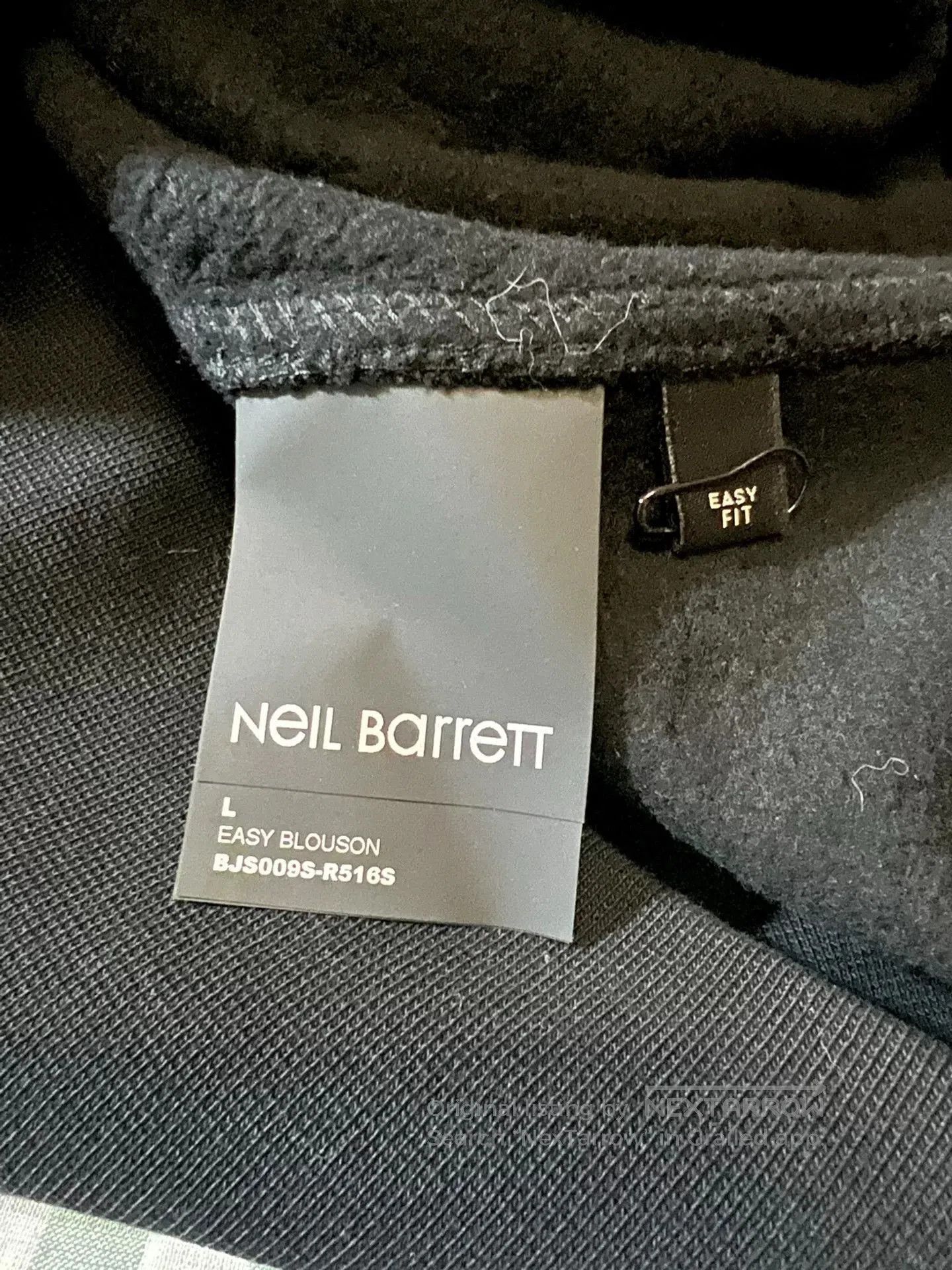 Neil Barrett neil barrett hooded sweatshirt with bag design. Size US L / EU 52-54 / 3 - 7 Thumbnail