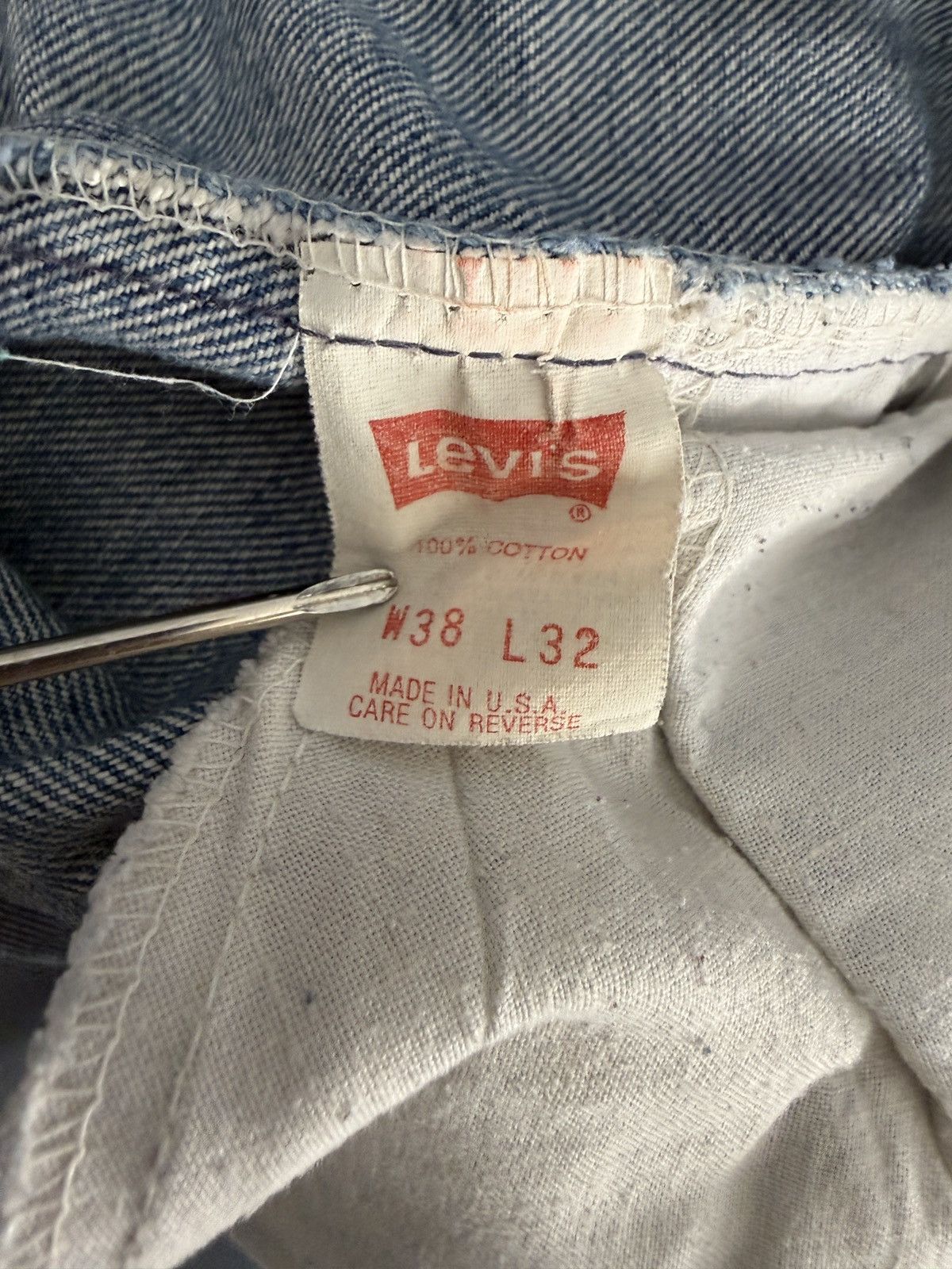 Levi's Vintage Levi's Orange Tab Faded Denim Jeans Size US 36 / EU 52 - 3 Thumbnail