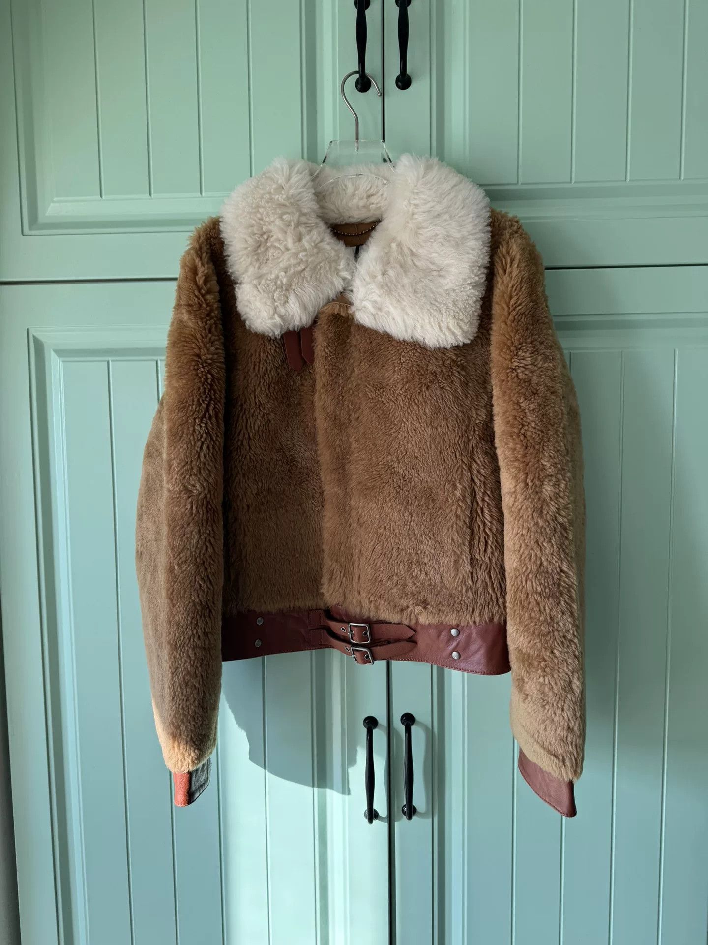 Coach COACH Short Fur Leather Coat Size XL / US 12-14 / IT 48-50 - 1 Thumbnail