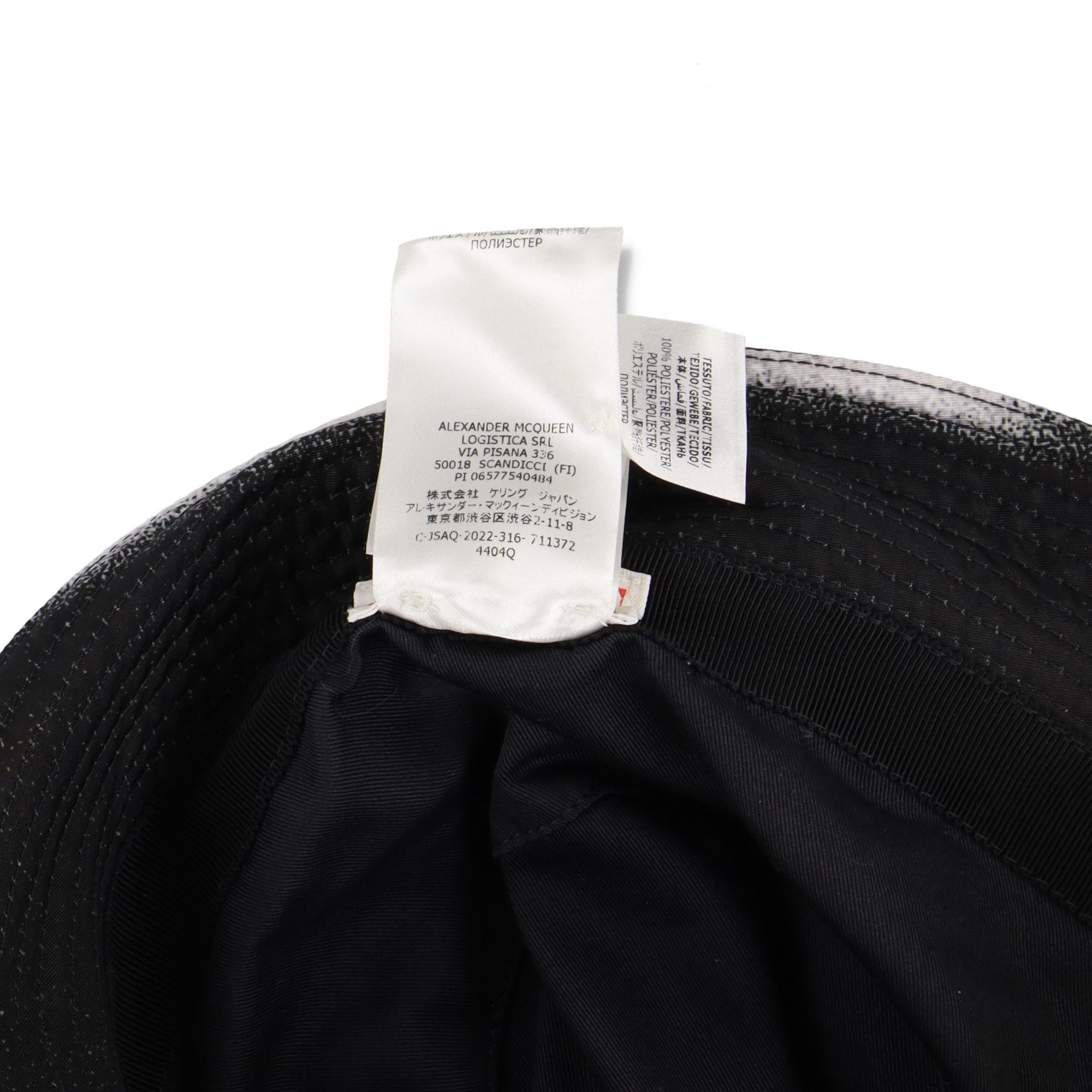 Alexander McQueen White Silhouette Logo Bucket Hat Size ONE SIZE - 7 Thumbnail