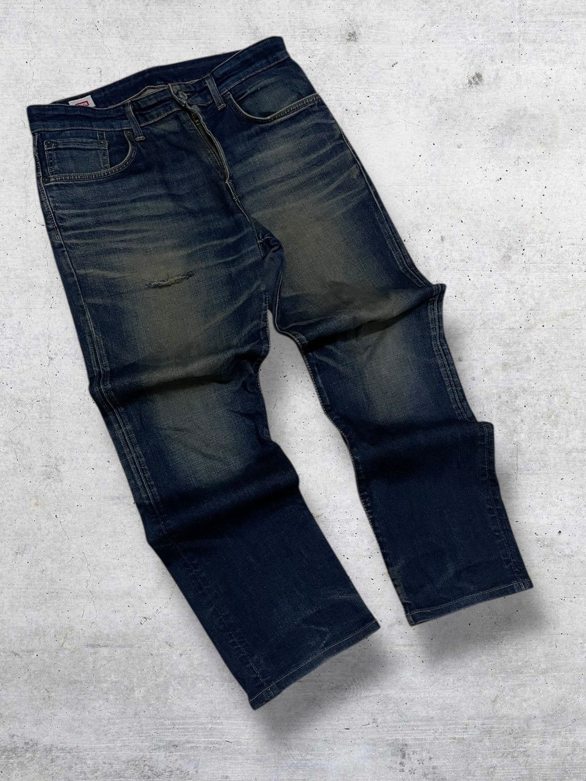 Edwin VINTAGE EDWIN 90S OG JAPAN DESIGNER DISTRESSED MUDWASH DENIM Size US 32 / EU 48 - 2 Thumbnail