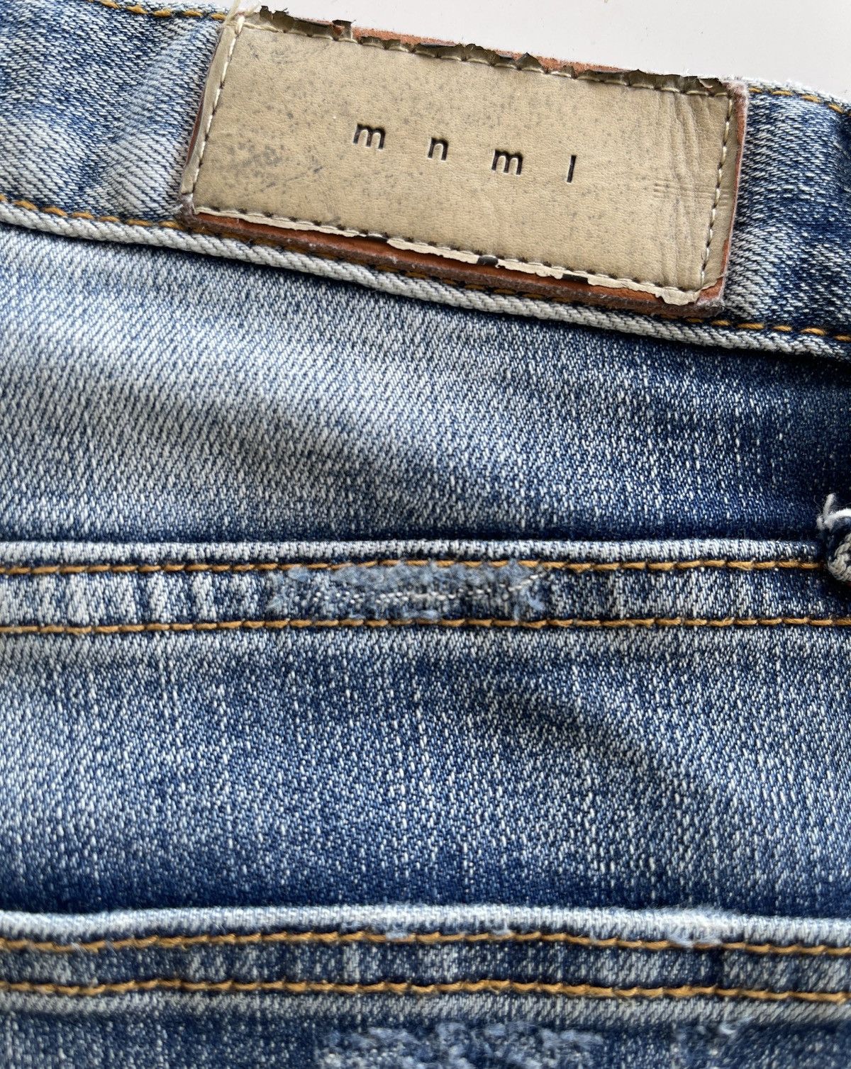 MNML MNML Distressed Stretch Skinny Denim Size US 30 / EU 46 - 11 Thumbnail