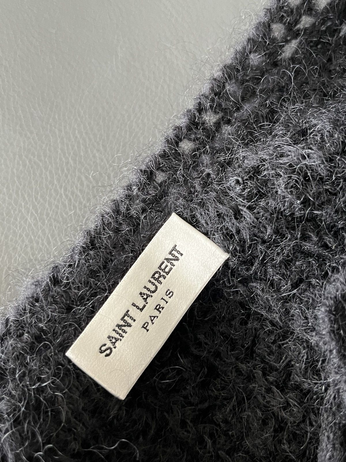 Saint Laurent Paris Rare Super Runway Saint Laurent Trashed Celebrity Sweater Size US XL / EU 56 / 4 - 11 Thumbnail