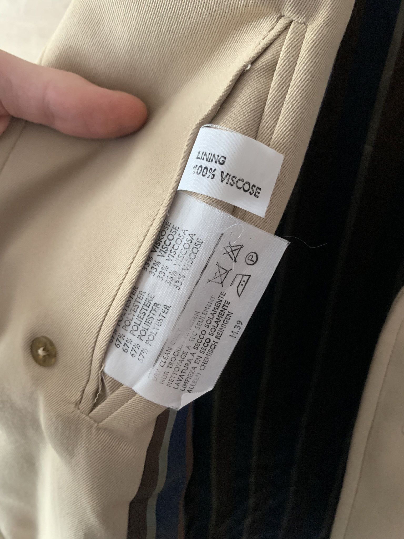Aquascutum Aquascutum Men's Vintage Beige Trench Coat Aqua5 Size: 42 Size US L / EU 52-54 / 3 - 6 Thumbnail
