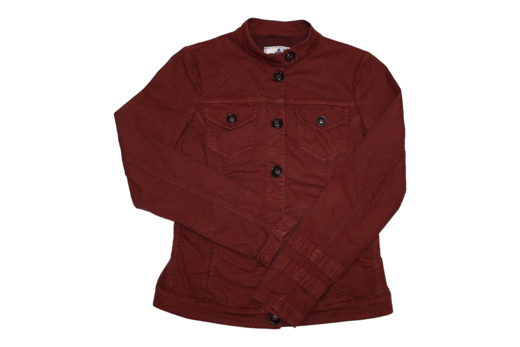 Barena Venezia Romito manifatture buttons up grandad-colllar twill jacket Size US XS / EU 42 / 0 - 1 Thumbnail