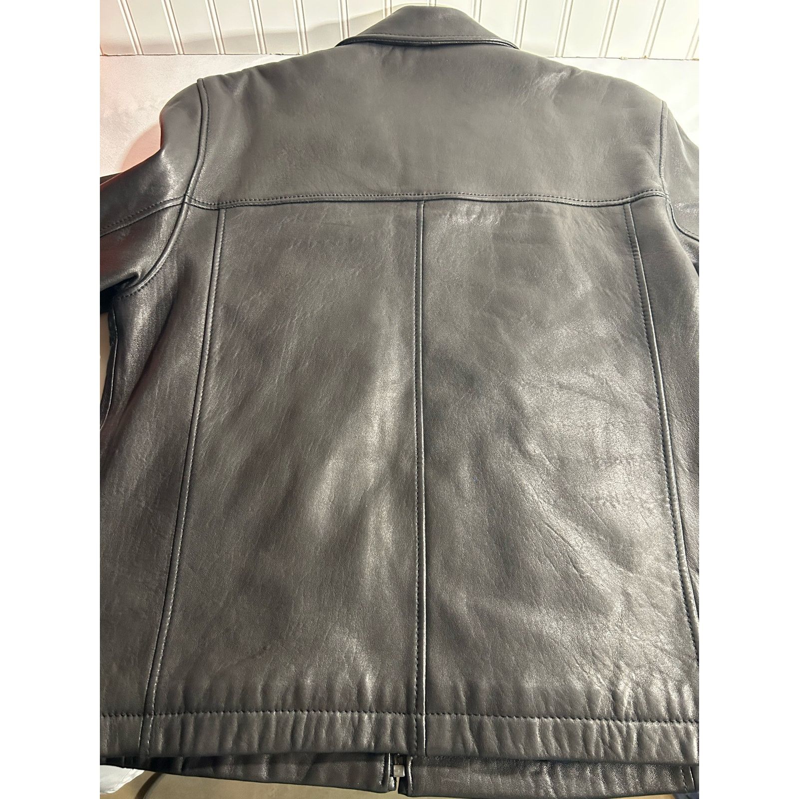 Dockers Dockers Men’s Genuine Leather Jacket “M” Zipper Black S M Size US M / EU 48-50 / 2 - 3 Thumbnail