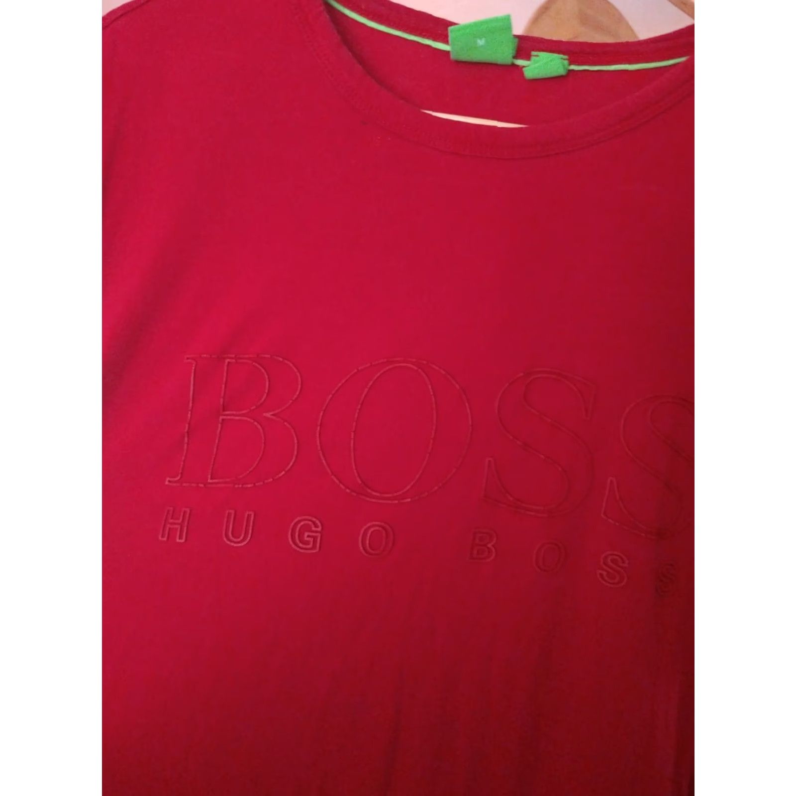 Hugo Boss VINTAGE Hugo Boss T-shirt M Red Mens Shirt Modern Size US M / EU 48-50 / 2 - 2 Thumbnail