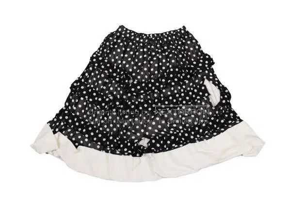 Comme des Garcons Comme Des Garcons size S Black Retro Polka Dot Skirt Size 23" - 3 Thumbnail
