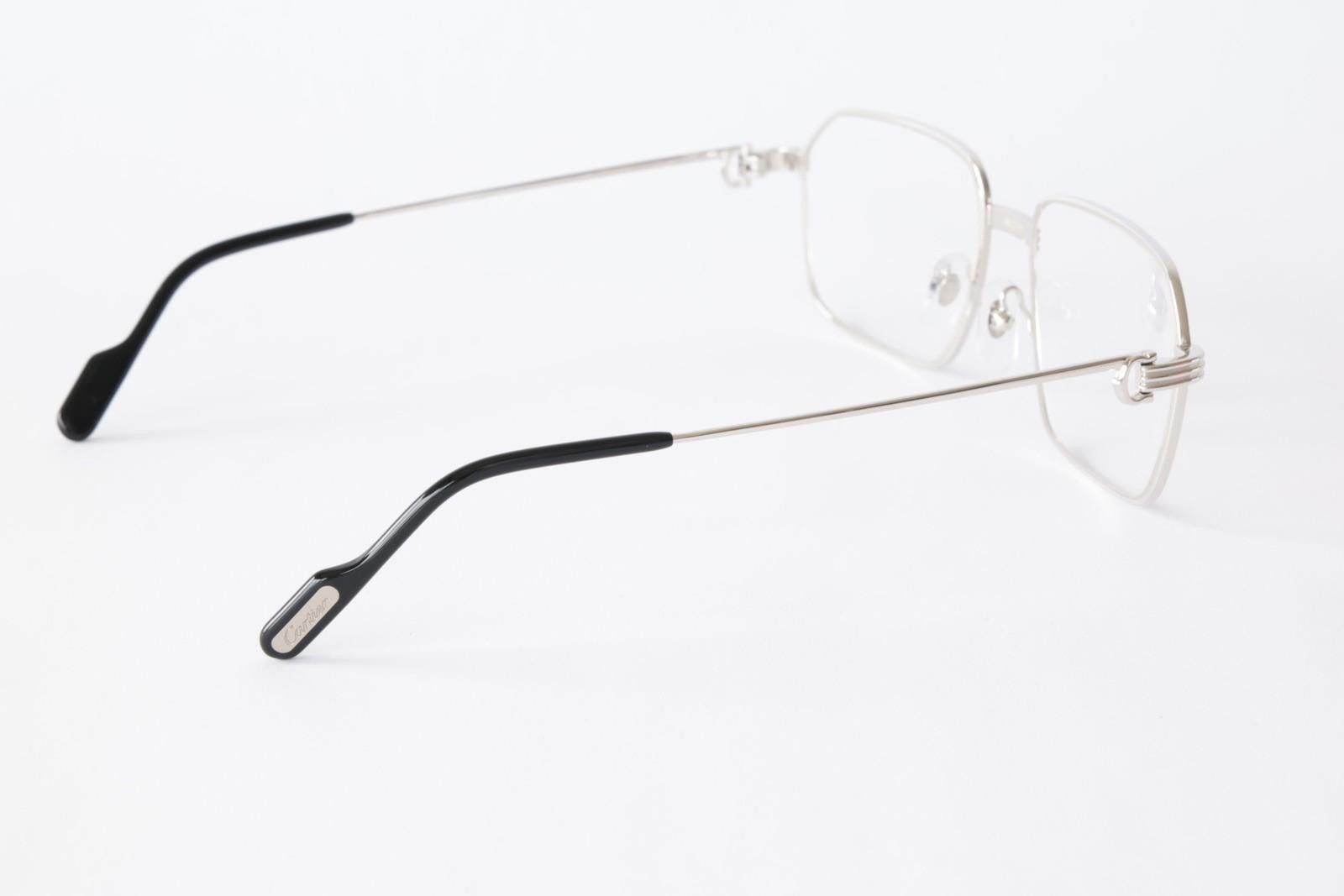 Cartier New Cartier eyewear optical eyeglasses CT0445O 004 silver Size ONE SIZE - 6 Thumbnail