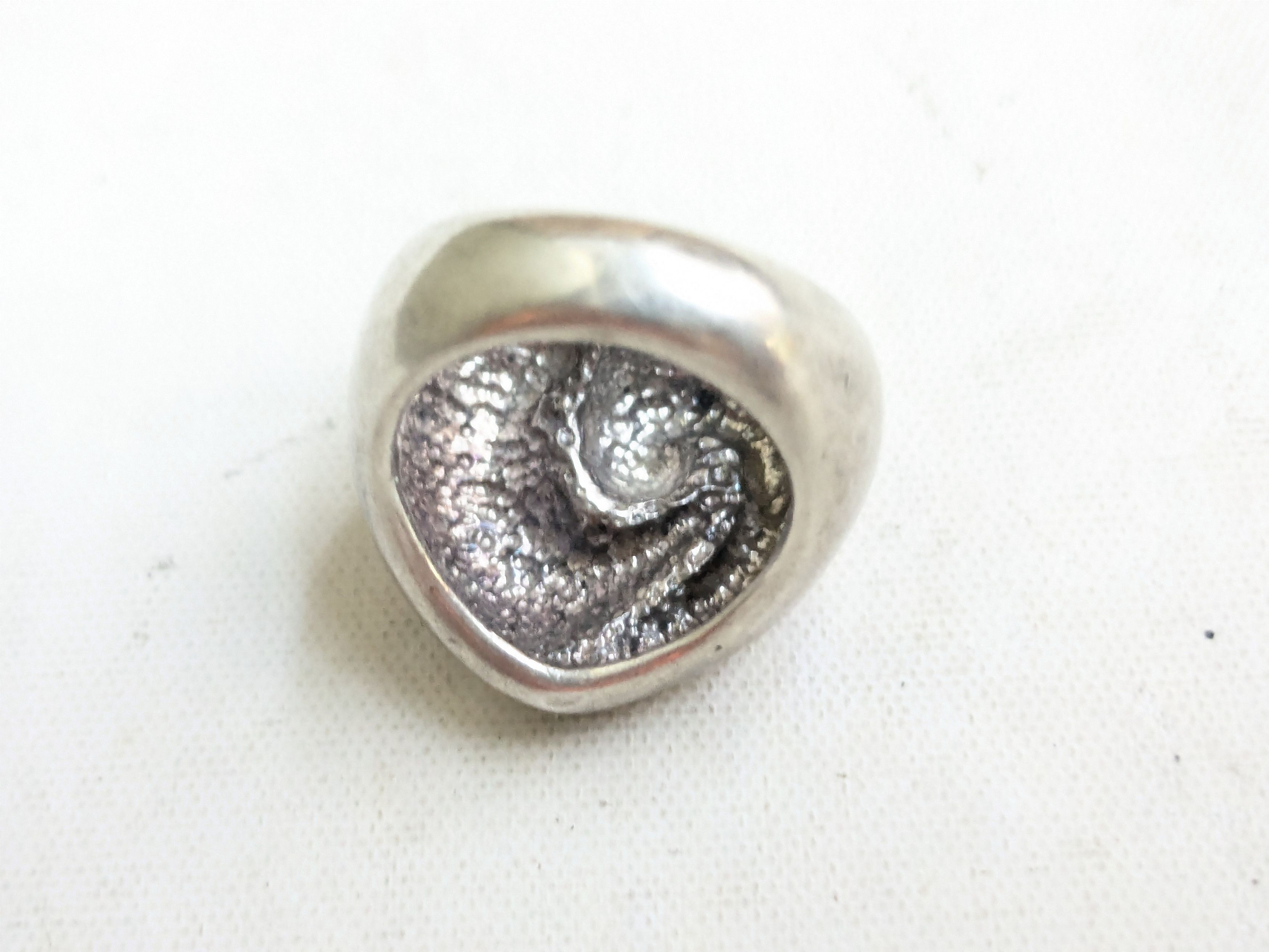 Jewelry Vintage Sterling Silver Heart Ring Shube's 5 Size ONE SIZE - 8 Thumbnail