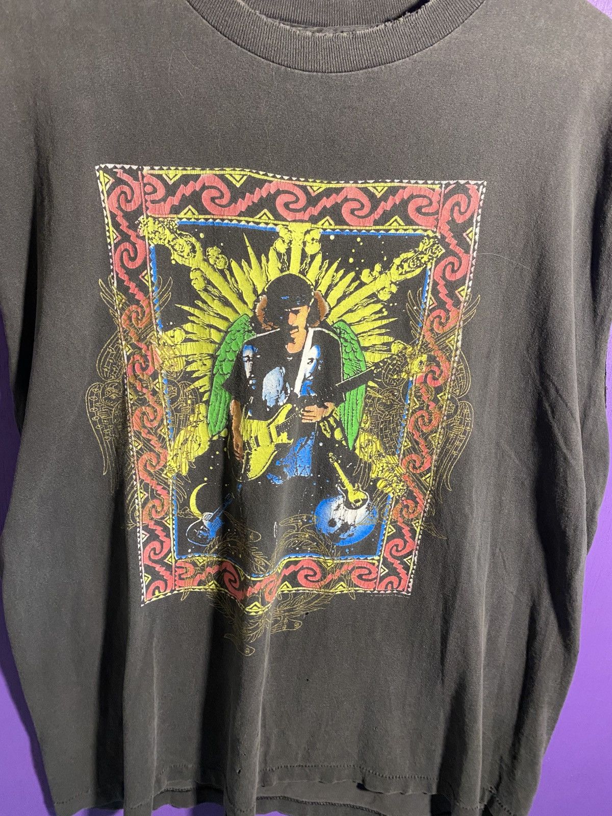 Band Tees Vintage 90s Carlos santana world tour faded cutoff Size US L / EU 52-54 / 3 - 3 Thumbnail