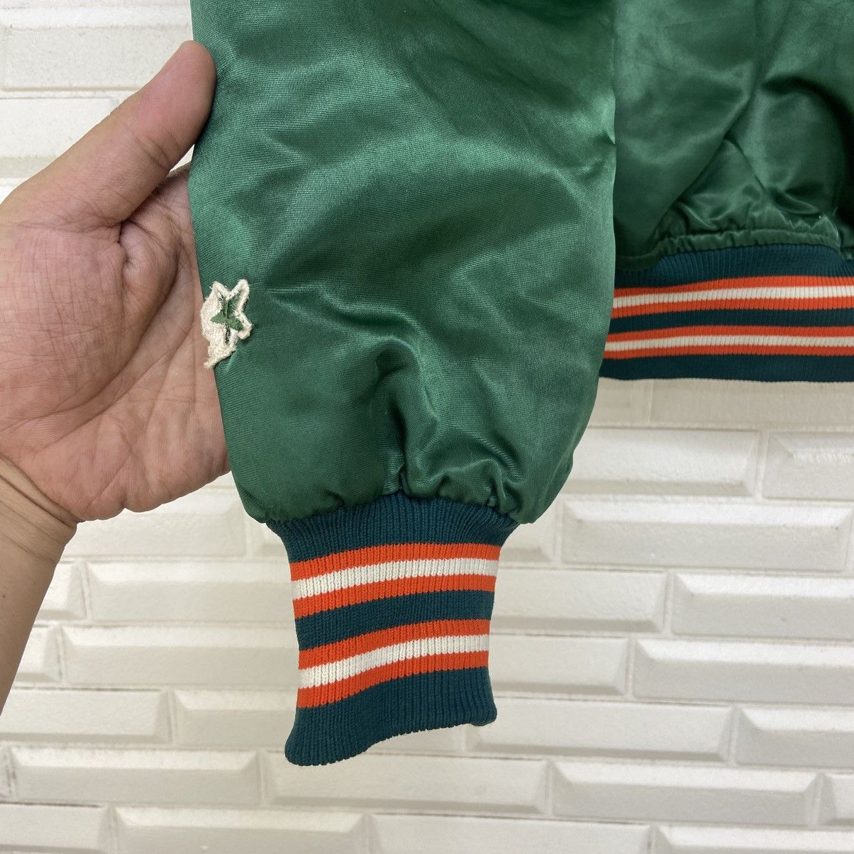 NFL Vintage NFL Hurricanes by Starter Satin Varsity Jacket Size US L / EU 52-54 / 3 - 14 Thumbnail