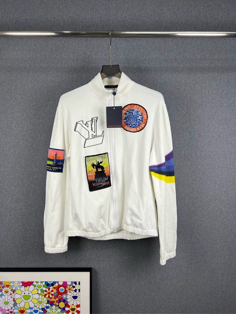 Louis Vuitton Colorful embroidered rhinestone sequined zip