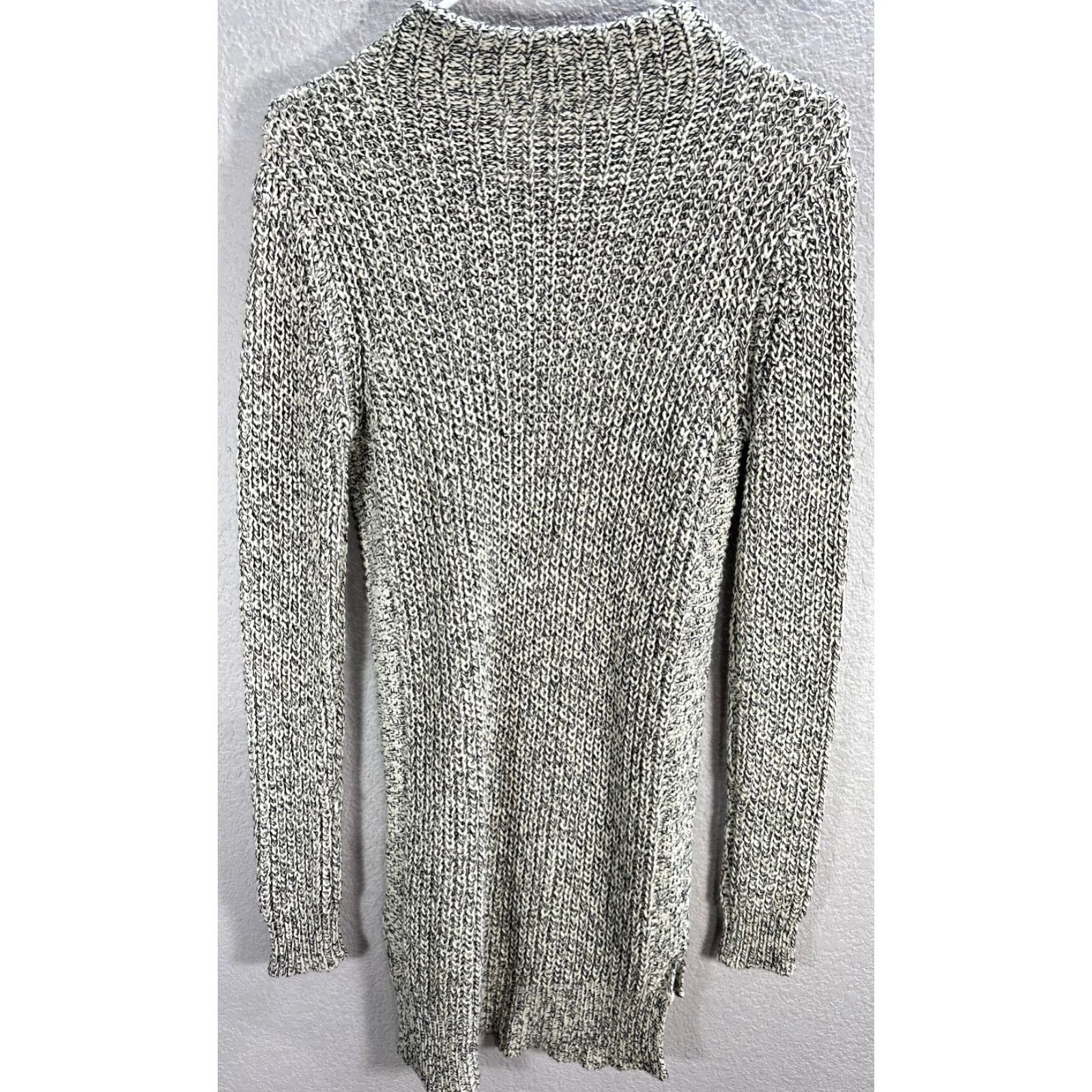Vintage RD Style Women's Tunic Sweater Knit Gray Long Sleeve S Size Cotton Acrylic Chunky-Knit Size S / US 4 / IT 40 - 4 Thumbnail