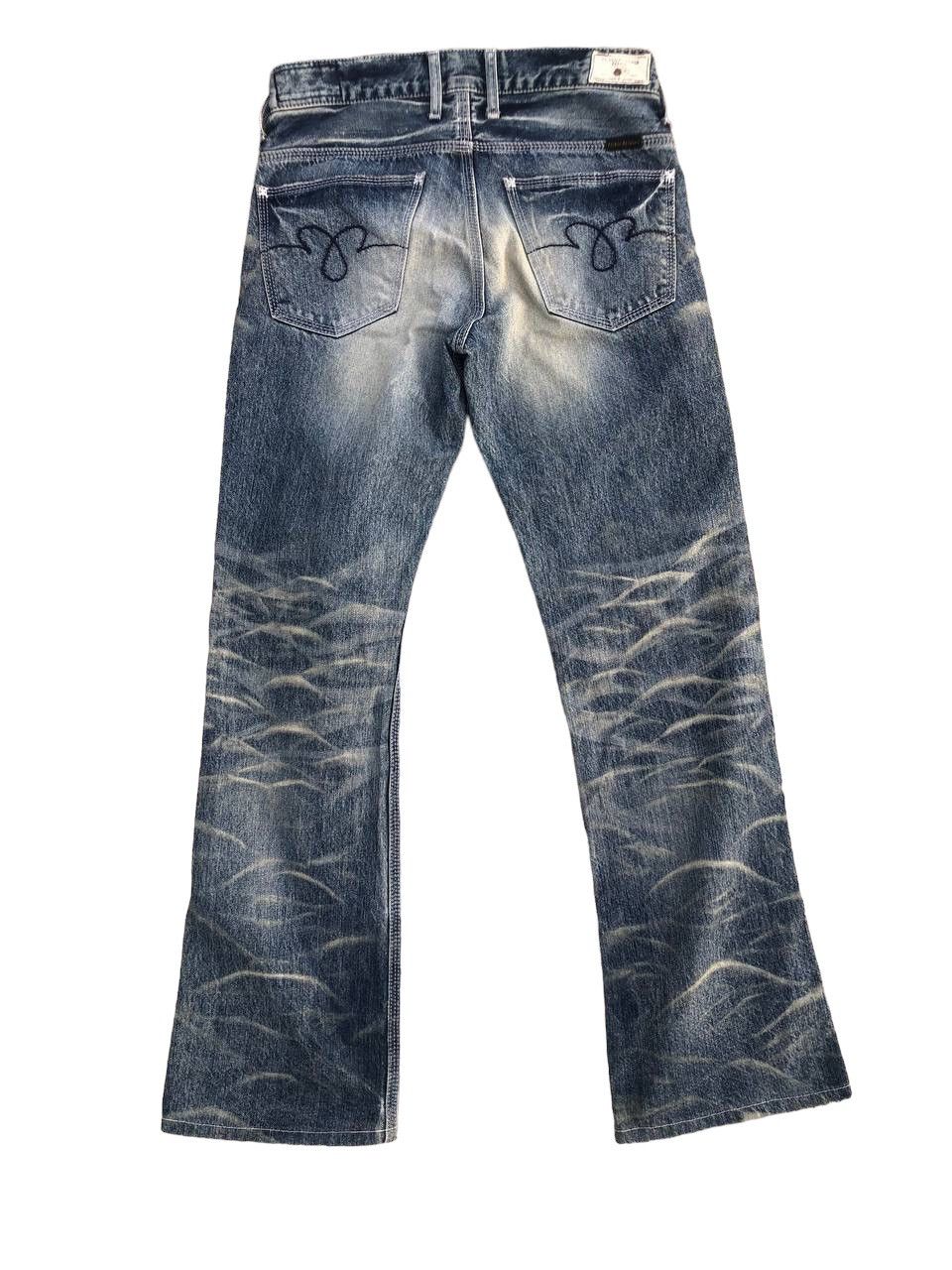 Japanese Brand FLARE BLUE WAY DISTRESSED DENIM MADE IN NIPPON Size US 30 / EU 46 - 8 Thumbnail