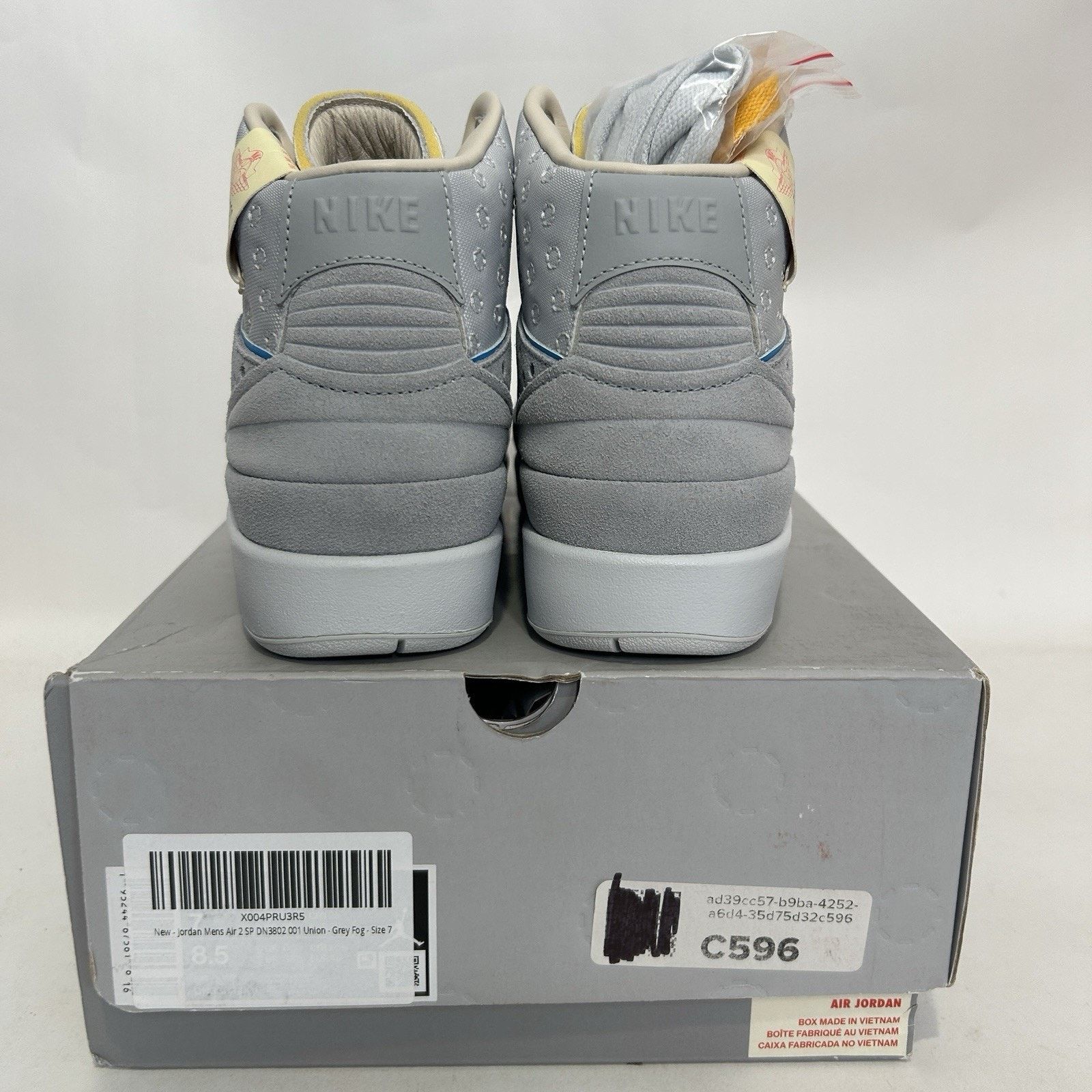 Jordan Brand Nike Air Jordan 2 Retro SP X Union LA “Grey Fog” DN3802-001 Size US 8.5 / IT 38.5 - 4 Thumbnail