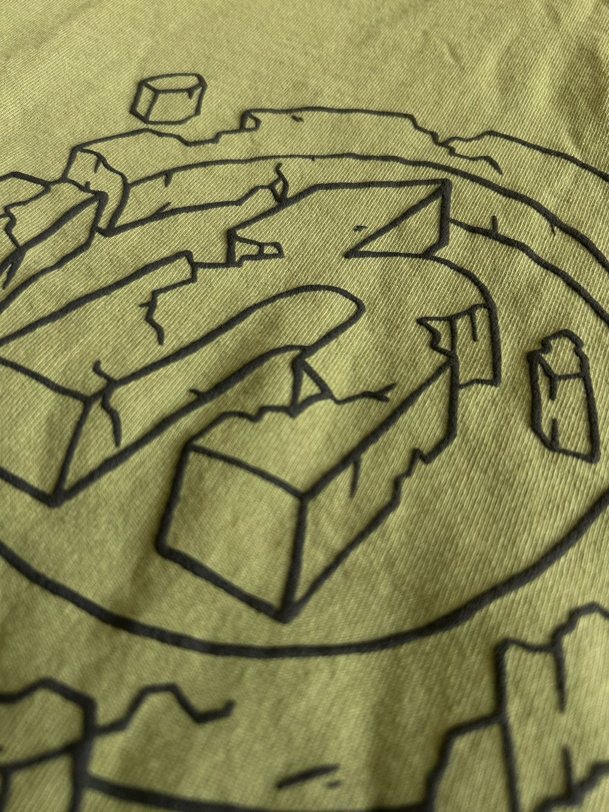 HIDDEN Hidden NY 3D Shattered Tee Olive Made in USA Size US M / EU 48-50 / 2 - 6 Thumbnail