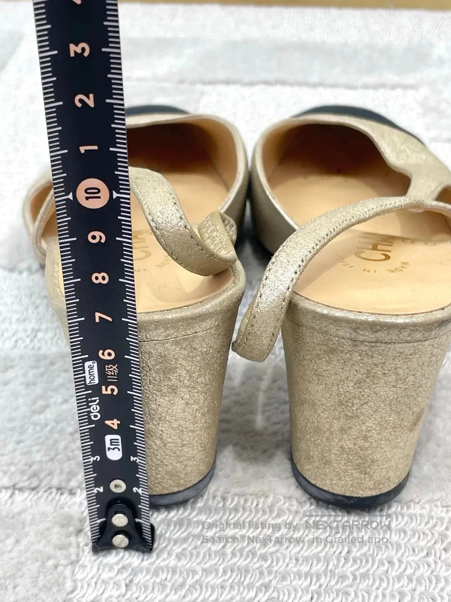 Chanel Chanel Classic Colorblock Chunky Sandals. Size US 4.5 / IT 34.5 - 9 Thumbnail