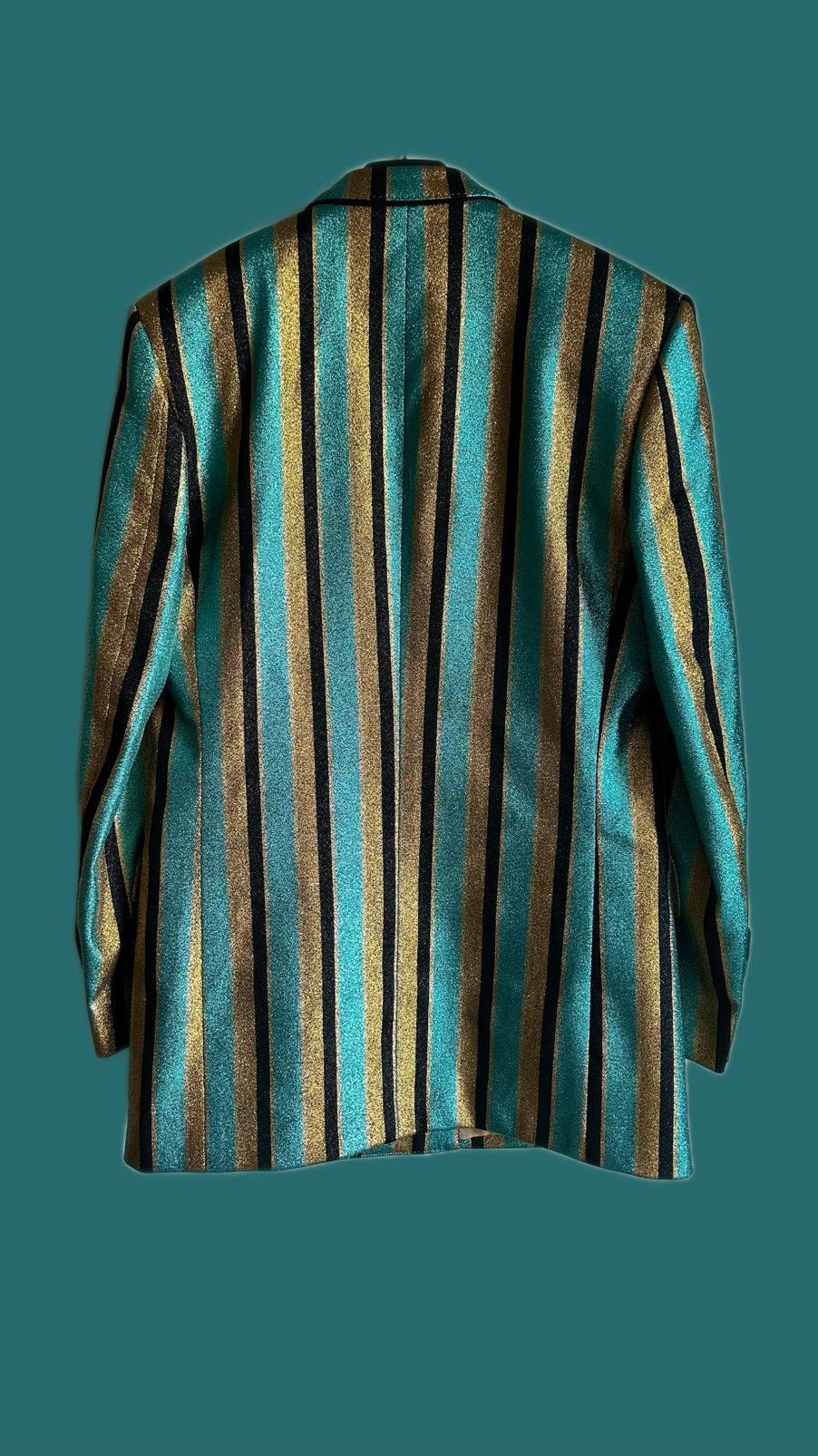 Gucci Gucci Metallic stripe suit jacket and trousers 48 Size 48R - 2 Thumbnail