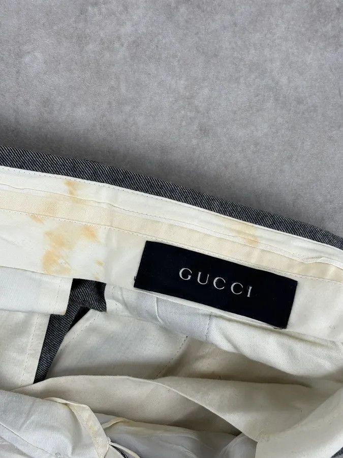 Gucci 2000s Gucci Grey Classy Tailored Pants Size US 33 - 11 Thumbnail