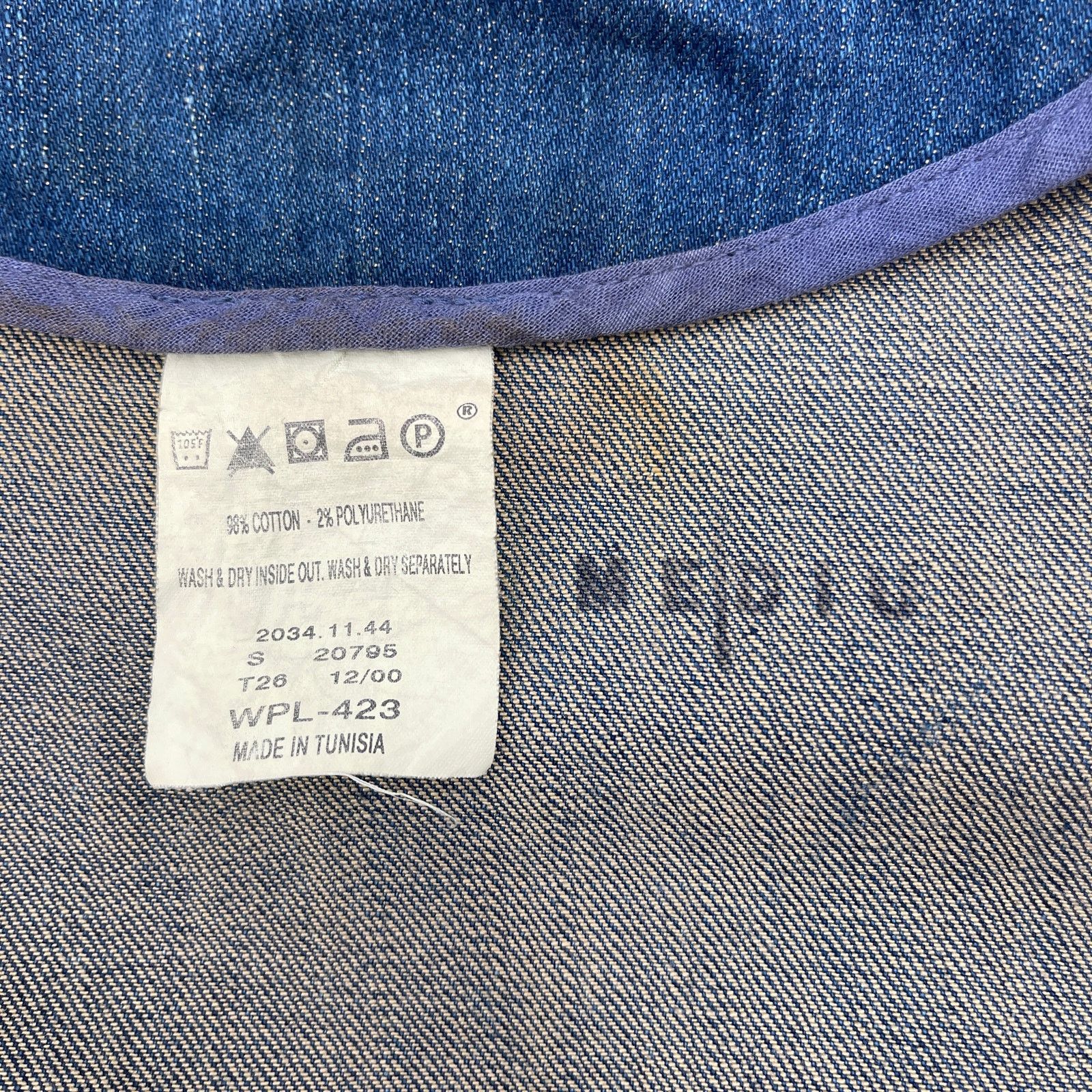 Levi's × Vintage Levi's Red Collection Bomber Denim Jacket Cropped Vintage Size M / US 6-8 / IT 42-44 - 8 Thumbnail