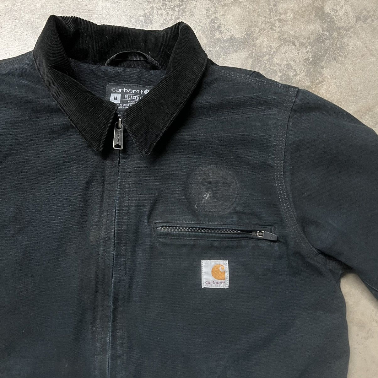 Carhartt × Vintage Carhartt 0J3828-M Black Detroit Jacket Size US M / EU 48-50 / 2 - 1 Thumbnail