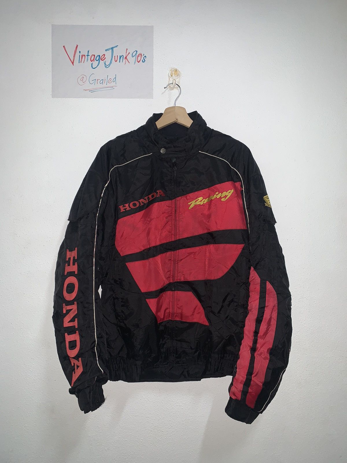 Honda × Japanese Brand × Vintage Vintage HONDA RACING RIDER JACKET