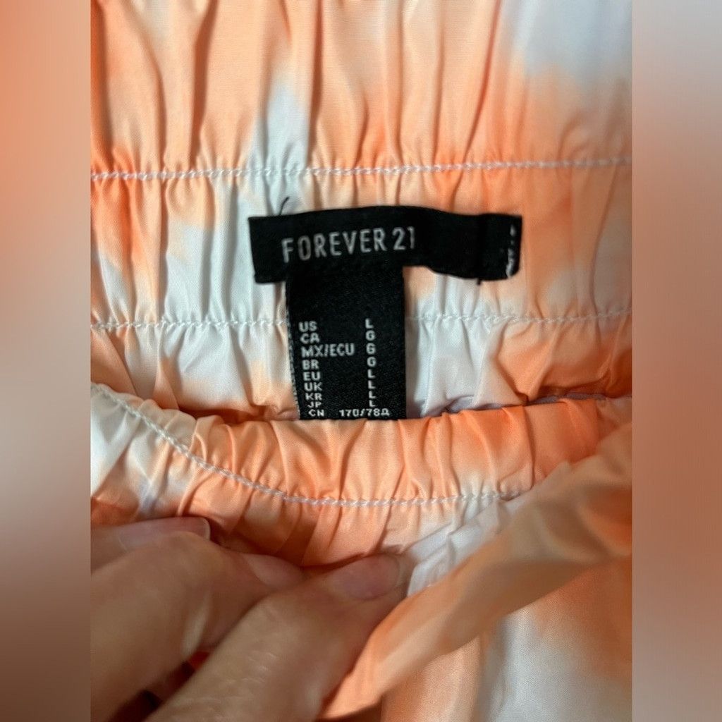 Forever 21 Orange Tie Dye Pants - L Size 31" - 2 Thumbnail
