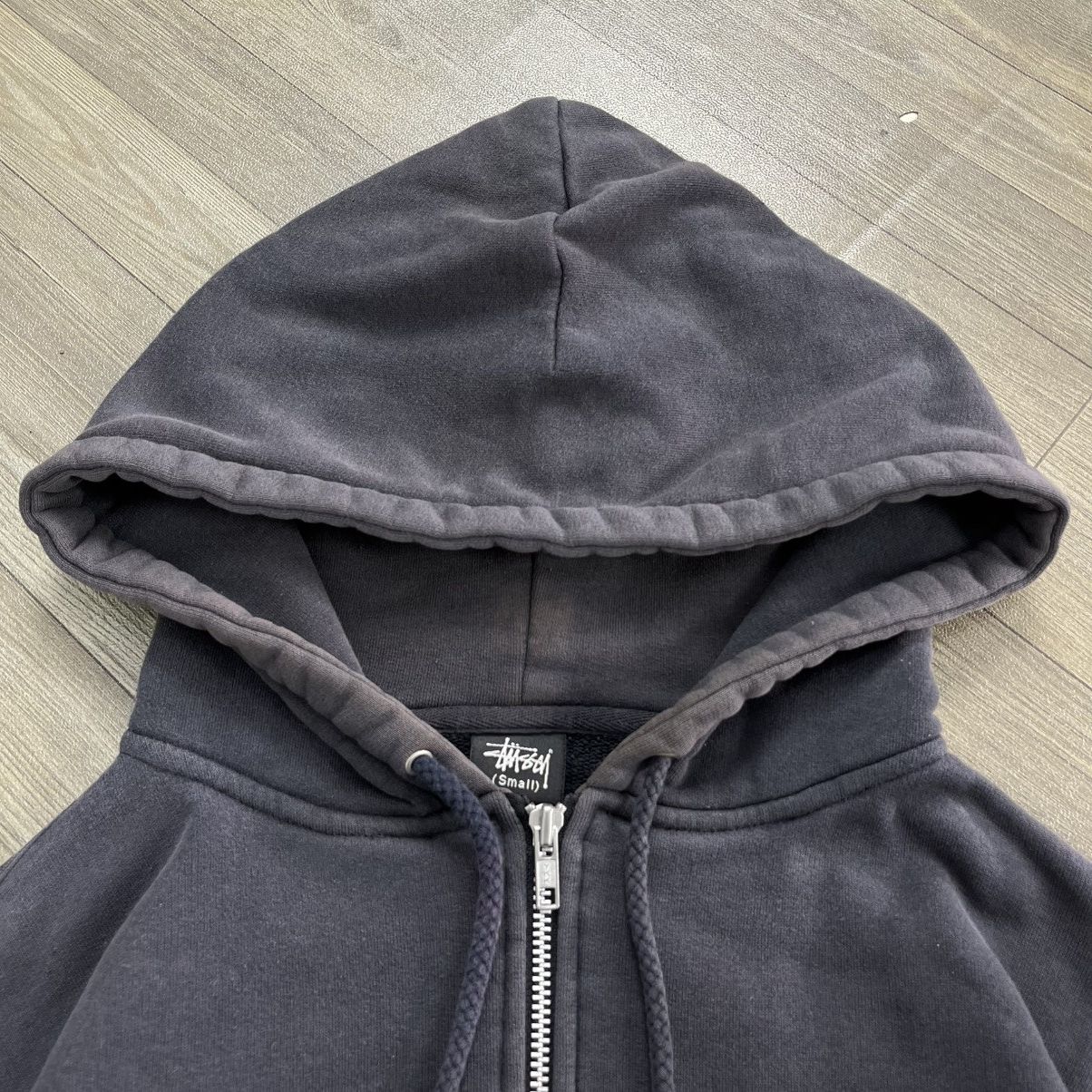Stussy Sun Faded Vintage Stüssy Dagger Rope Logo Graphic Zip Hoodie Size US S / EU 44-46 / 1 - 14 Thumbnail