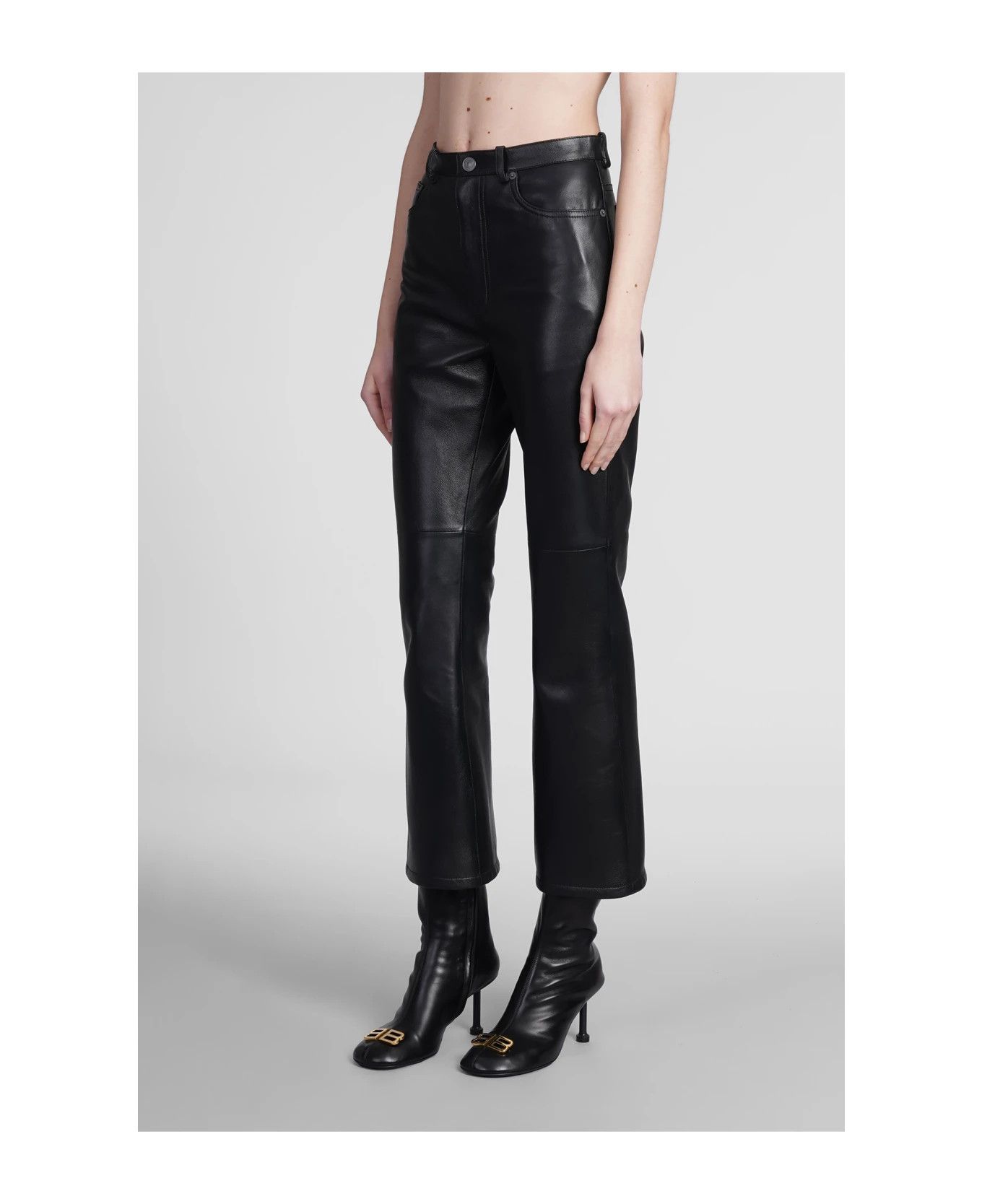 Balenciaga o1y0625 Casual Pant in Black Size 27" / US 4 / IT 40 - 3 Thumbnail