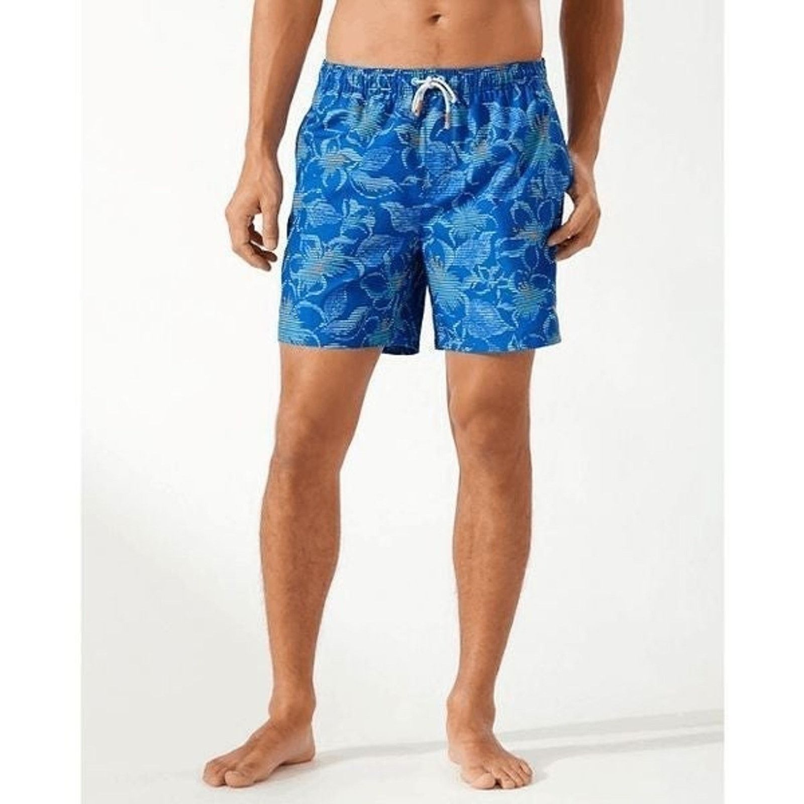 Tommy Bahama NWT TOMMY BAHAMA Naples Hibiscus Highway Men's Swim Trunks Size US 31 - 1 Thumbnail
