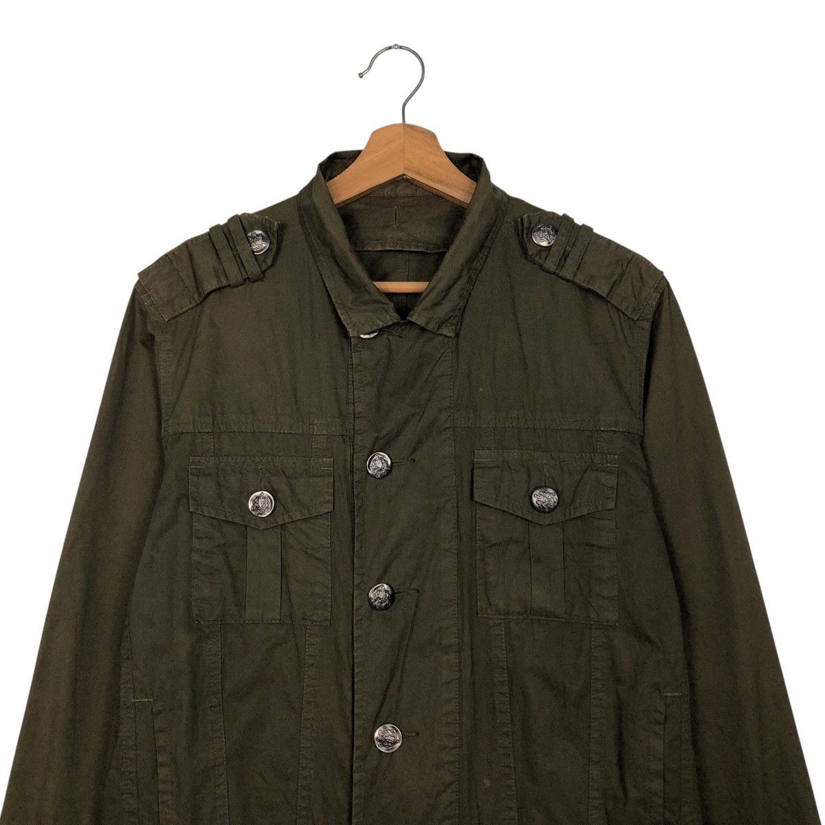 Japanese Brand BEAMS Olive Military Utility Jacket – Archive Japan (M) Size US M / EU 48-50 / 2 - 4 Thumbnail