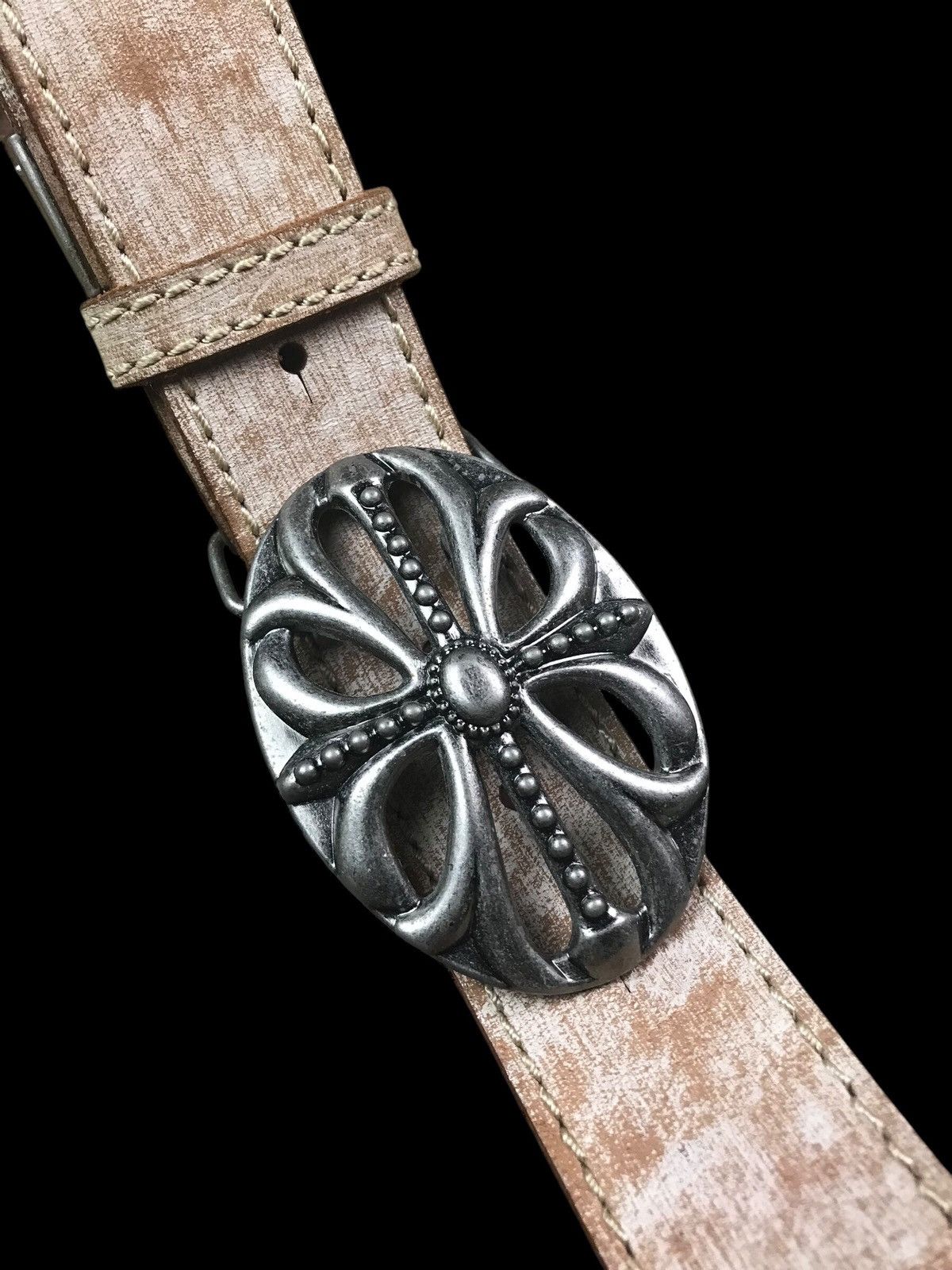 Edwin × Japanese Brand EDWIN CROSS LEATHER WAIST BELT INSPIRED CHROME HEARTS Size ONE SIZE - 6 Thumbnail